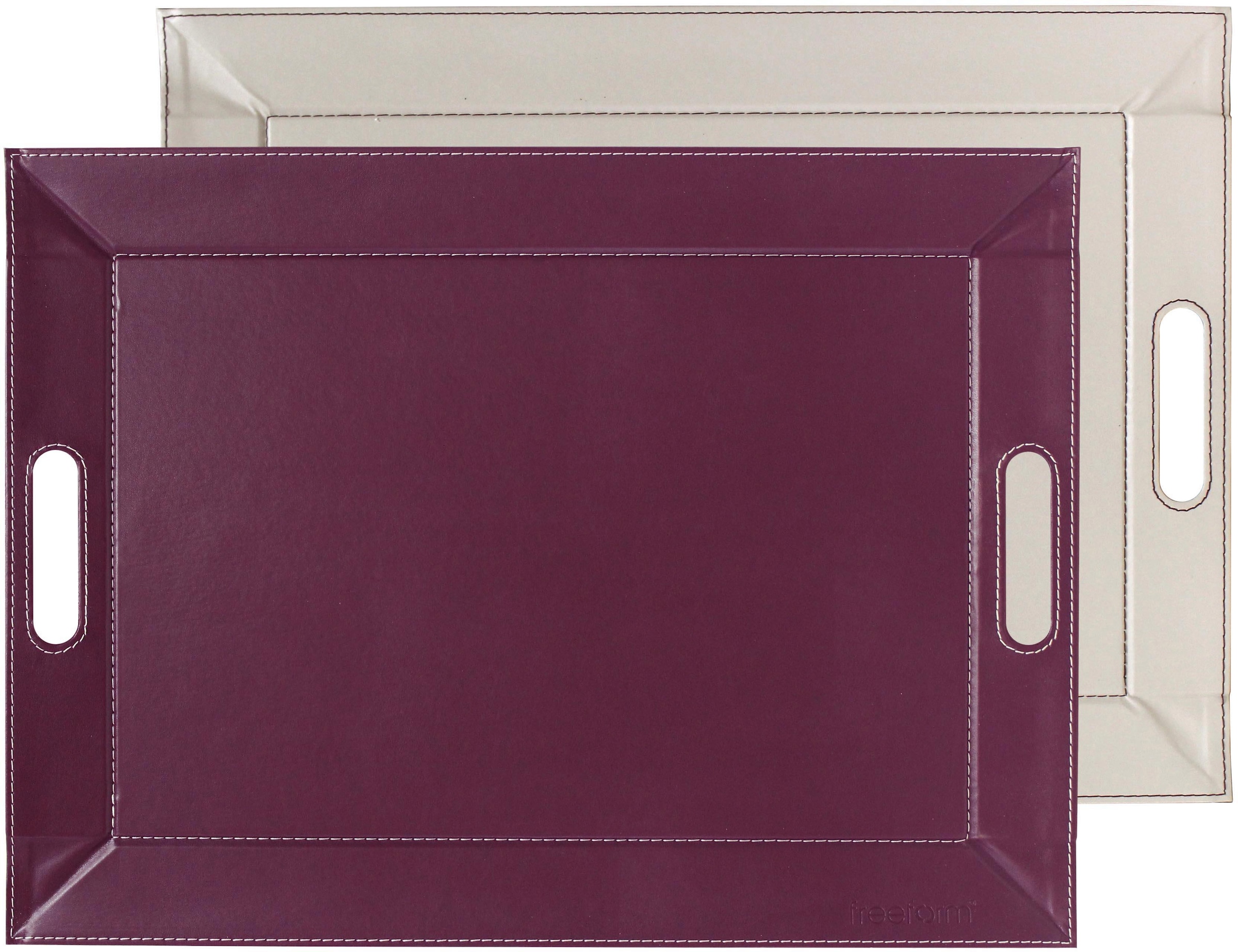 freeform Tablett »DUO, 2-farbiges Wendetablett, Tablett und Tisch-Set in einem, wendbar«, (1 tlg.), mit Doppelfunktion, pflegeleicht und kann platzsparend verstaut werden