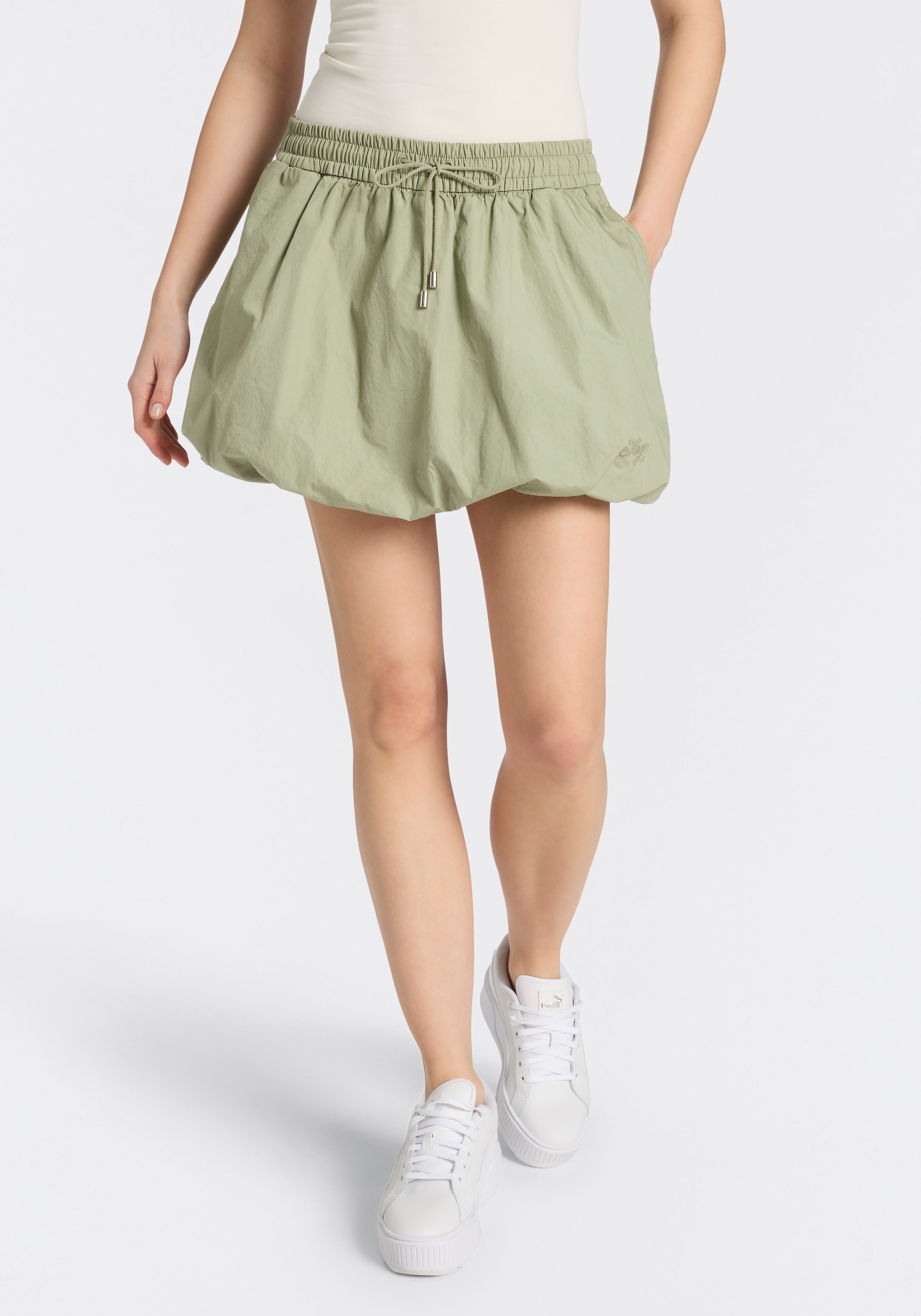 HUGO Blue Ballonrock "Rababa" mit elastischem Bund, Logostickerei günstig online kaufen