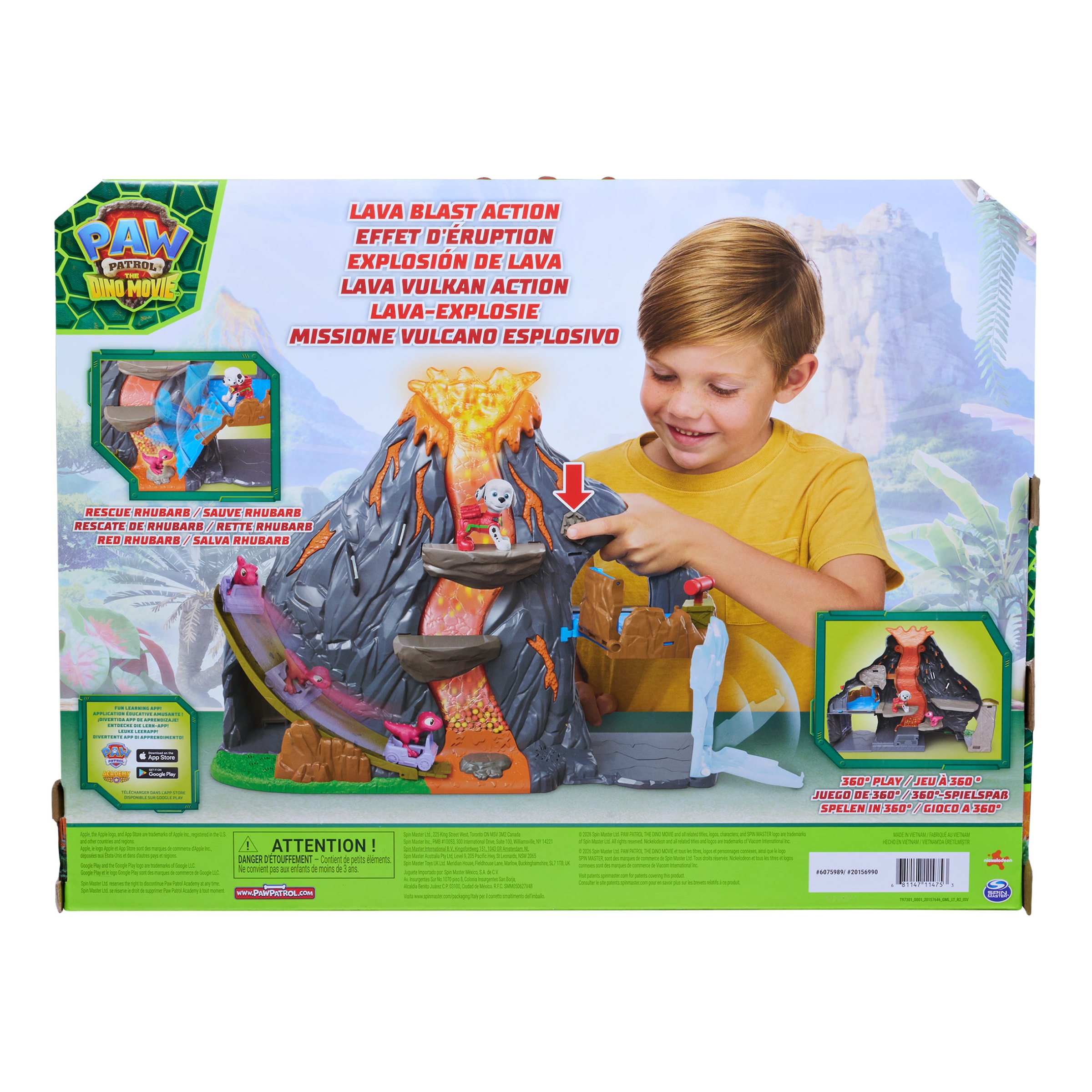 Spin Master Spielwelt »PAW Patrol: Der Dino Film, Super-Lava-Blast Vulkan-Spielset« mit Licht- & Soundeffekten