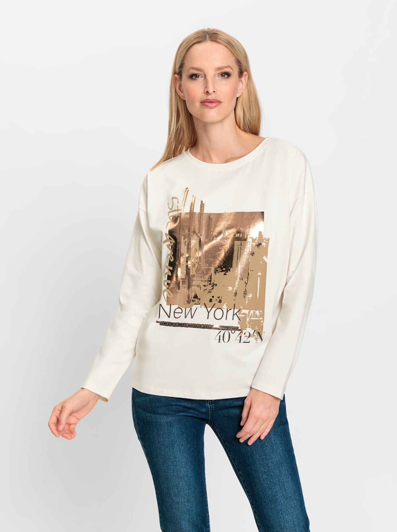 heine Langarmshirt "Shirt" 1 Stk. günstig online kaufen