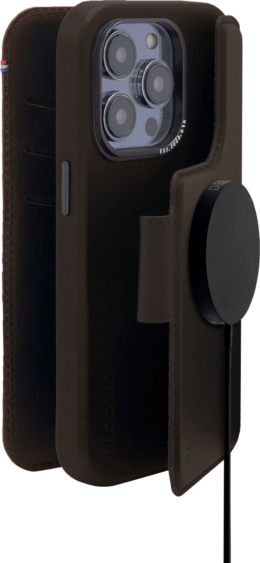 DECODED Smartphone-Hülle »Leather MagSafe Modu Wallet iP12/13/14 Pro Max«, iPhone 12 Pro Max-iPhone 13 Pro Max-iPhone 14 Pro Max