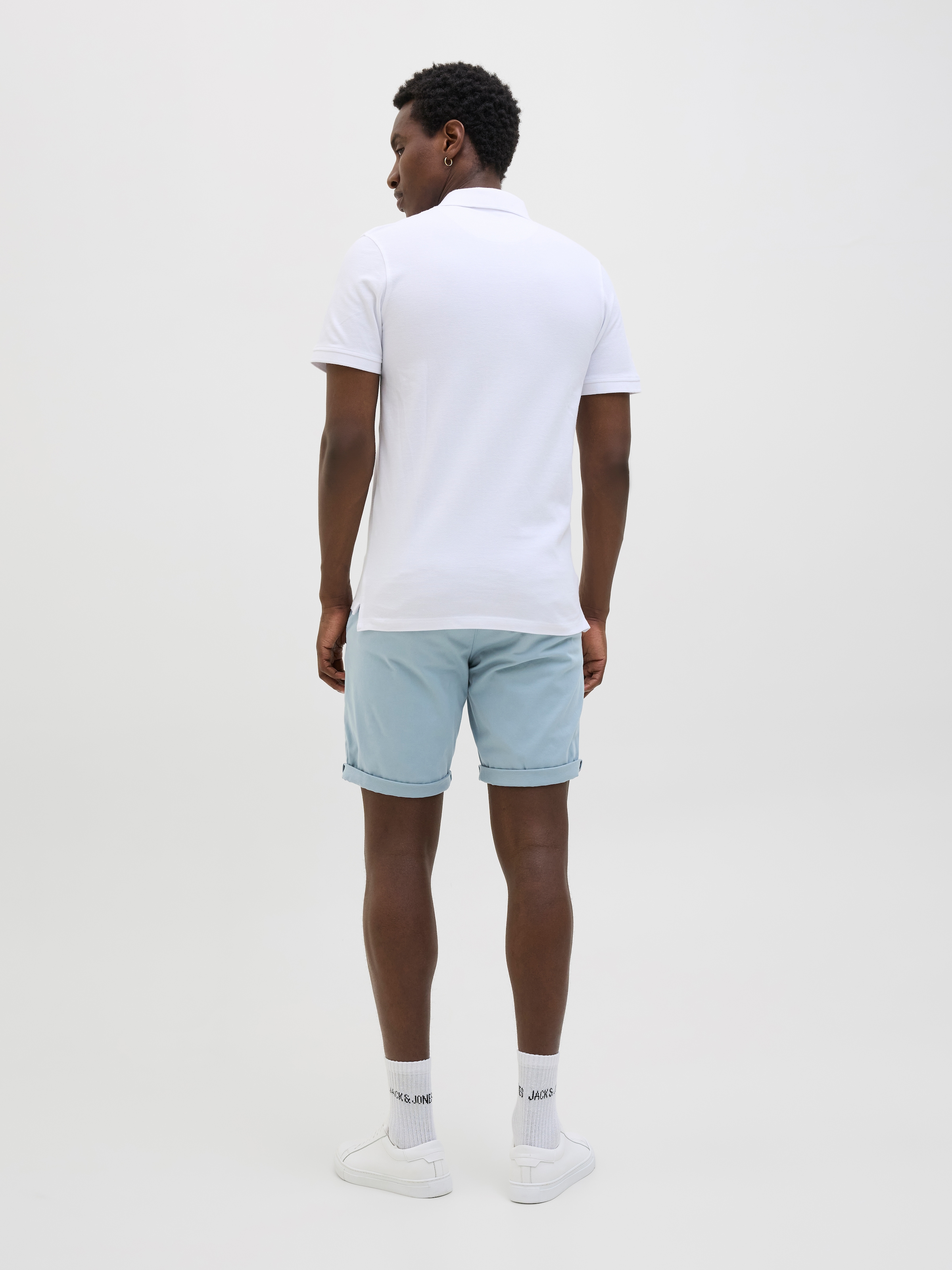 Jack & Jones Chinoshorts »JPSTBOWIE JJSHORTS S«, mit Aufschlag