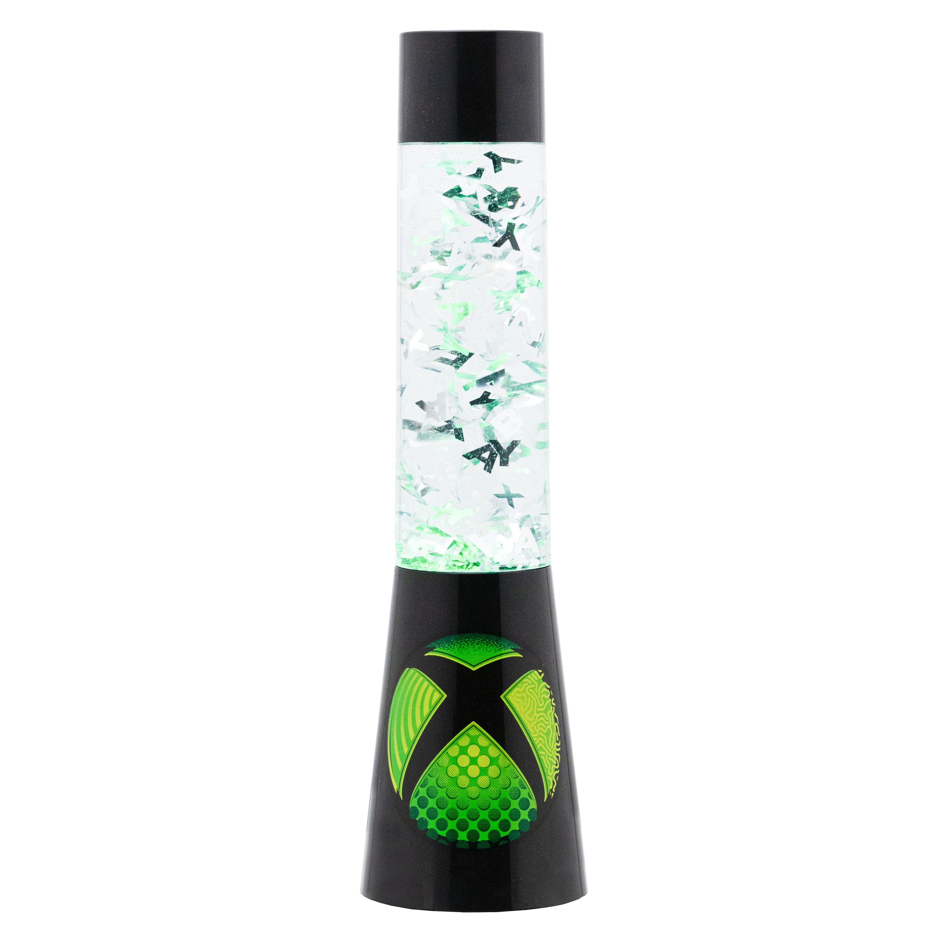 PALADONE LED Dekolicht "Xbox Kunststoff Lavalampe / Glitzerlampe", H: 33cm, schwarz, Leuchten