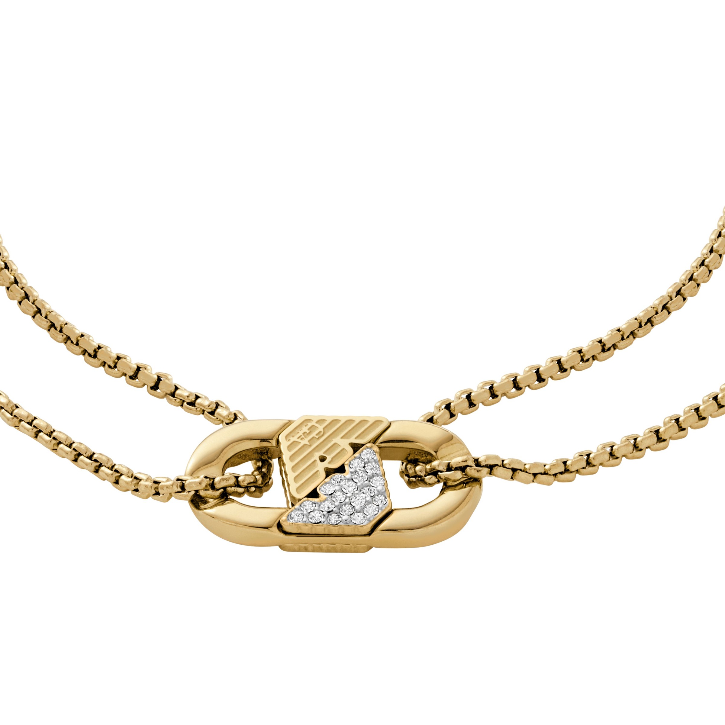 Emporio Armani Armband »Schmuck Geschenk Edelstahl« mit Glasstein