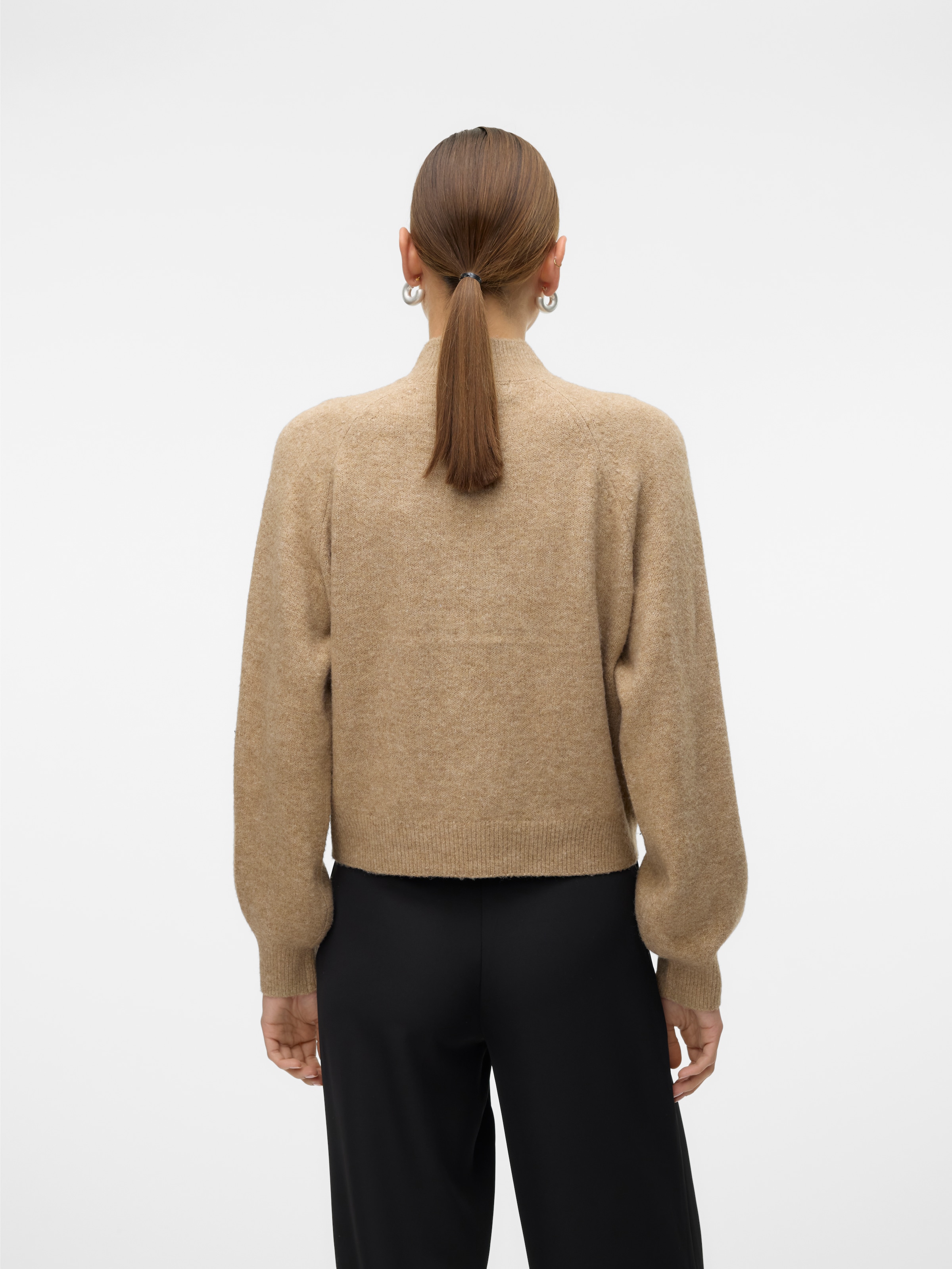 Vero Moda Strickpullover »VMLEAF LS HIGH NECK PULLOVER ENT«