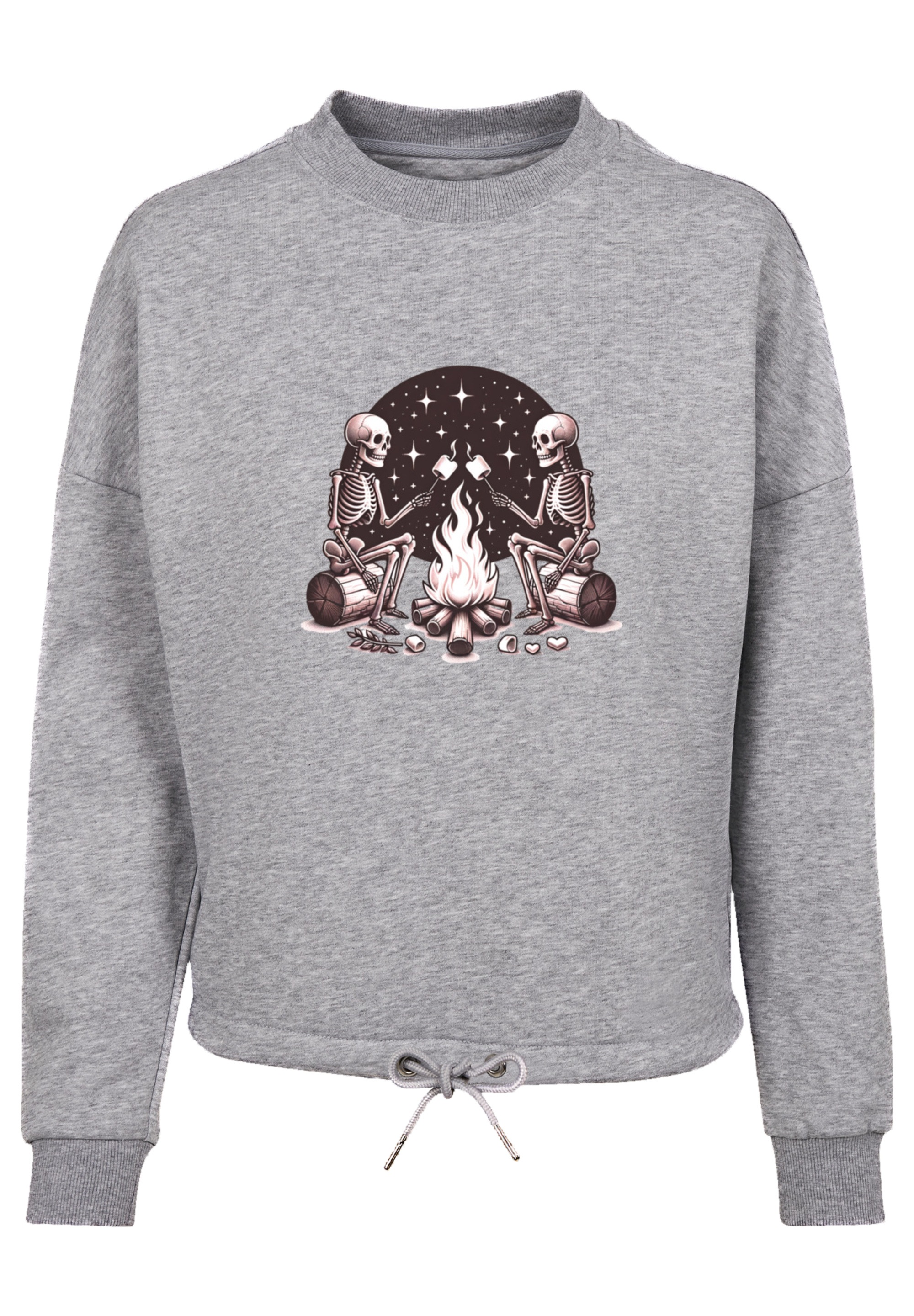 F4NT4STIC Sweatshirt »Skelette Lagerfeuer Marshmallow«, Premium Qualität