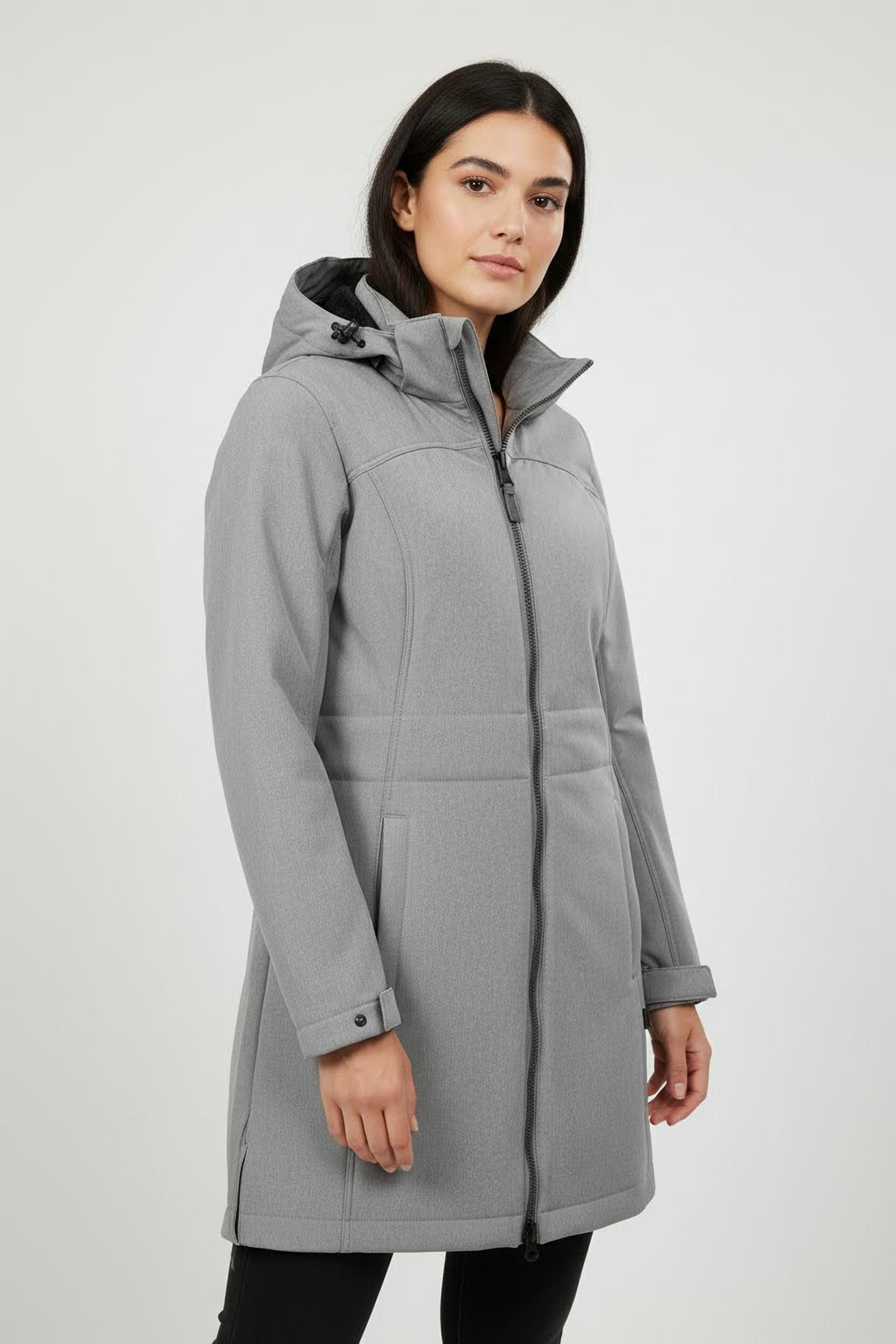 G.I.G.A. DX by killtec Softshellparka "GW 34 WMN SFTSHLL PRK" Anpassbare, abnehmbare Kapuze, wasserdicht, atmungsaktiv