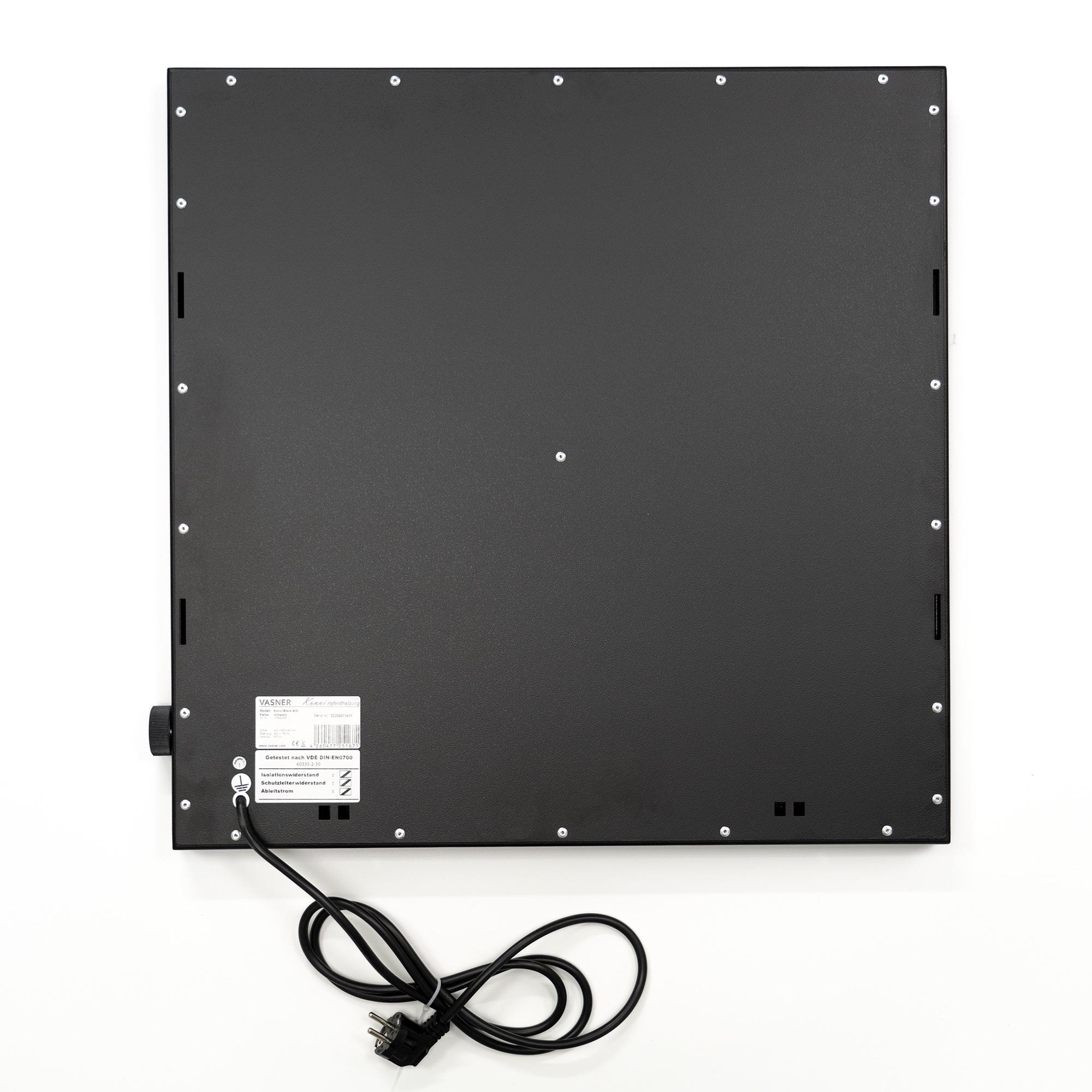 Vasner Elektro-Heizkörper »Konvi schwarz 600 W« Hybrid Infrarotheizung mit Thermostat