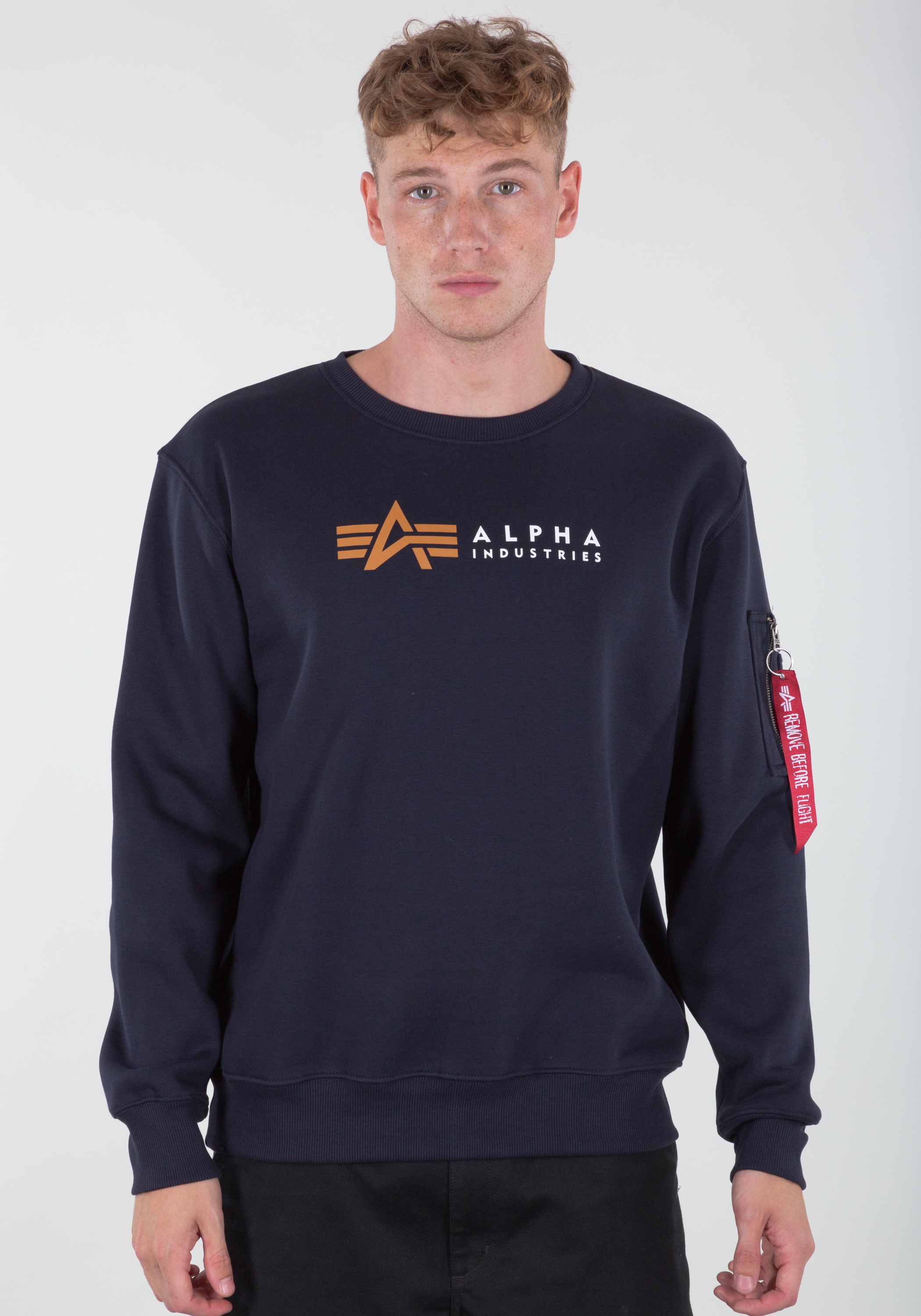 Alpha Industries Sweater "ALPHA INDUSTRIES Men - Sweatshirts Alpha Label Sweater"