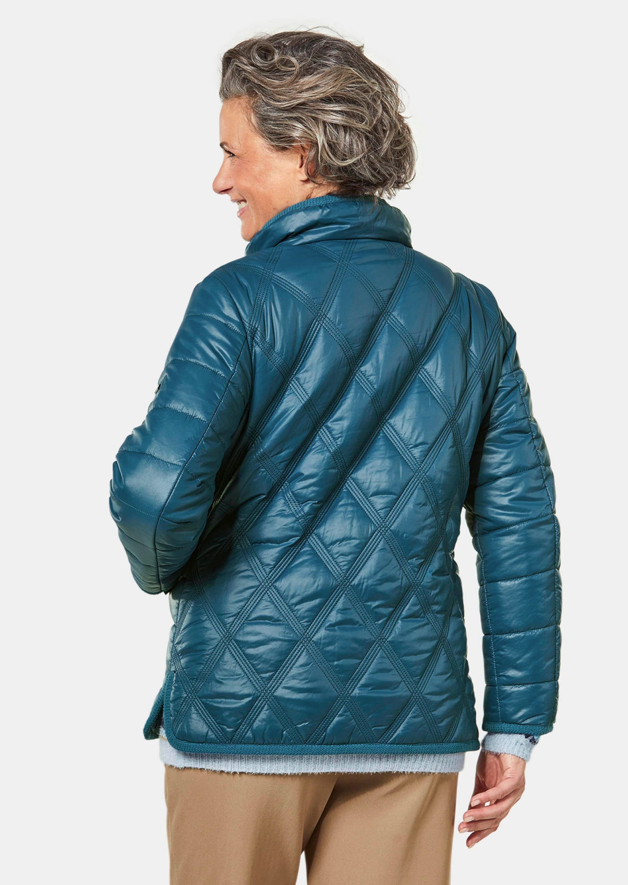 GOLDNER Kurzjacke »Steppjacke Steppjacke mit dekorativen Druckknöpfen«