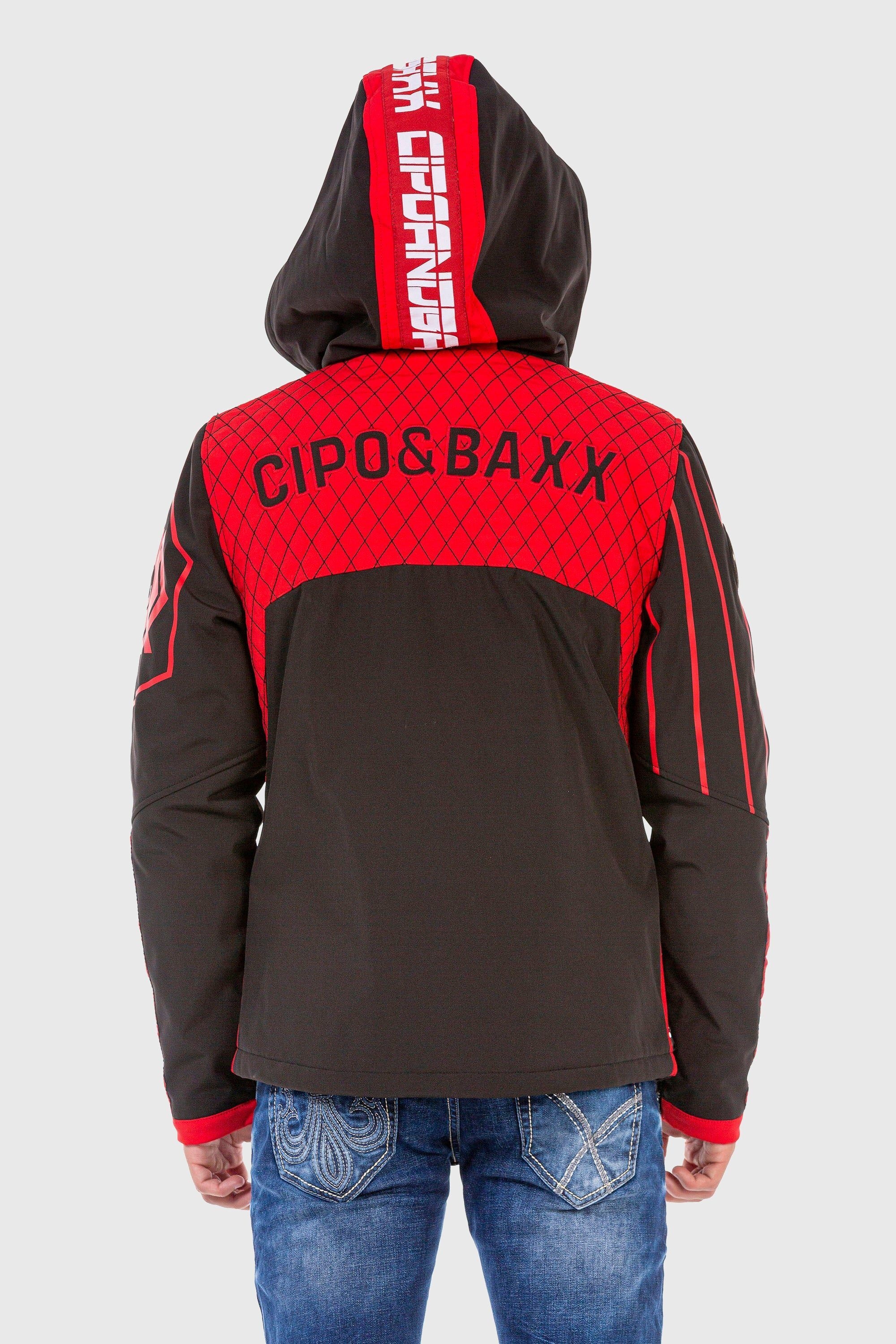 Cipo & Baxx Parka »Jacke«, mit Kapuze, im modernen Look