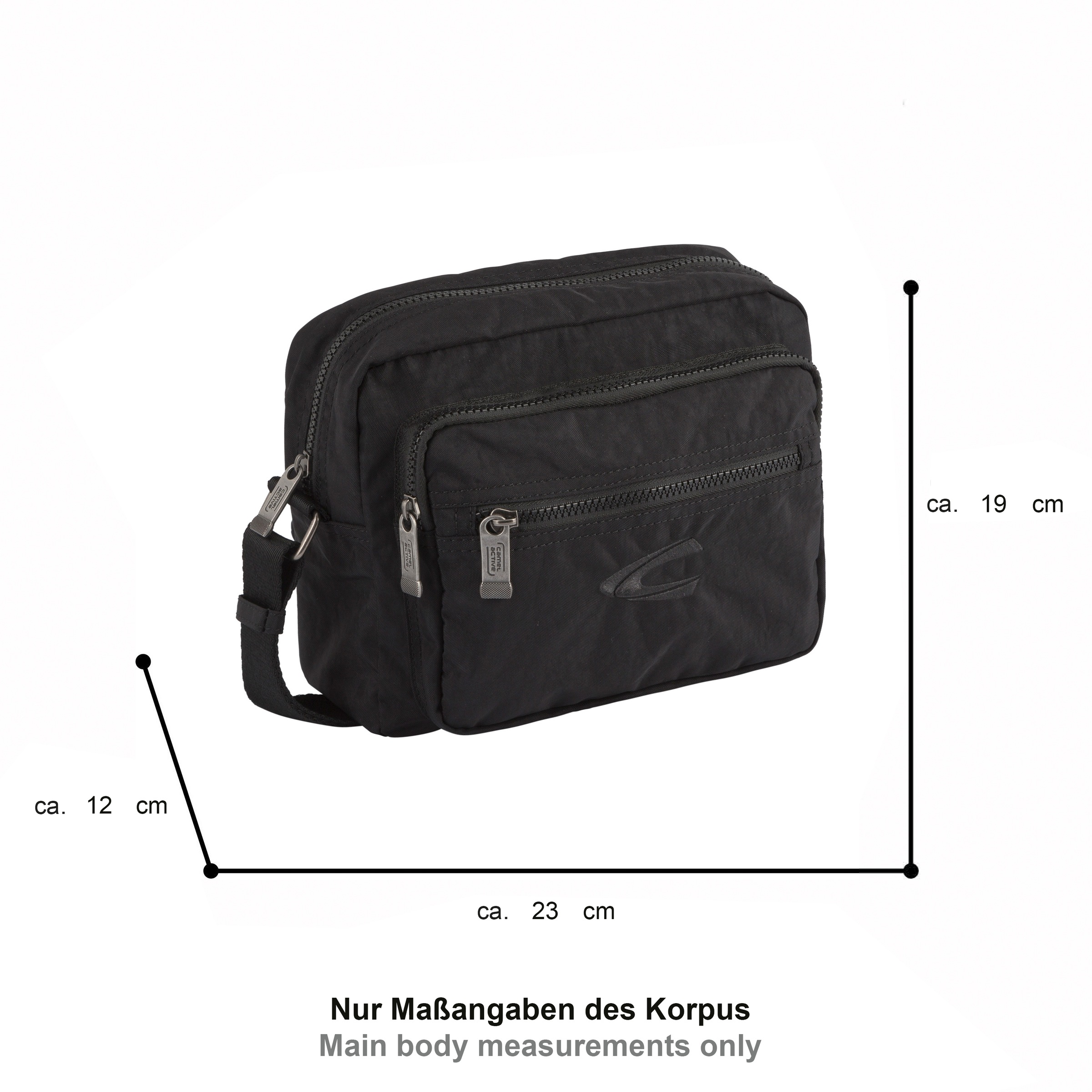 camel active Umhängetasche »Journey« aus leichtem robusten Nylon, funktional perfekt für alle Lebenslagen