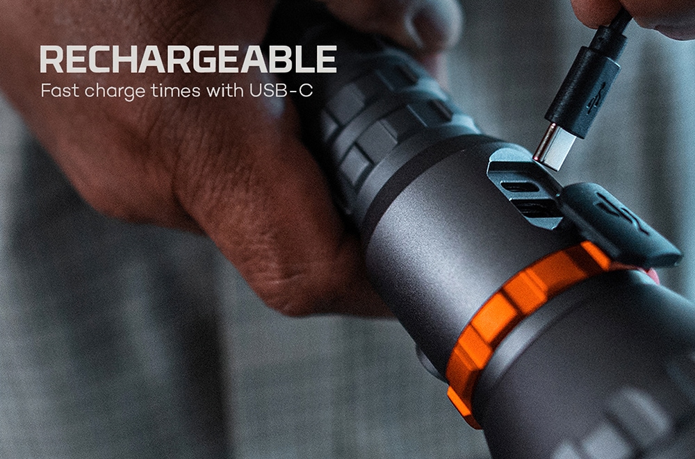 NEBO LED Taschenlampe »Nebo DAVINCI™ 8000« Set, Taschenlampe inkl. Ladekabel, 2 Stk. tlg.