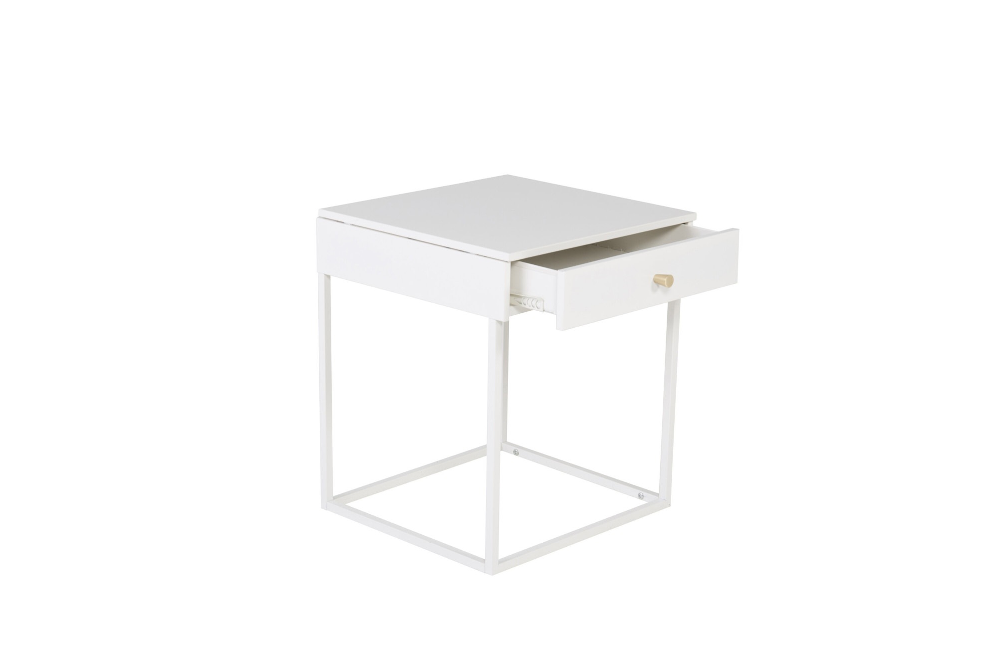 Venture Home Nachttisch »Bakal, minimalistischer Nachttisch, 43 × 43 cm« Schlafzimmertisch, Stahl, pulverbeschichtet, offene Form, leicht