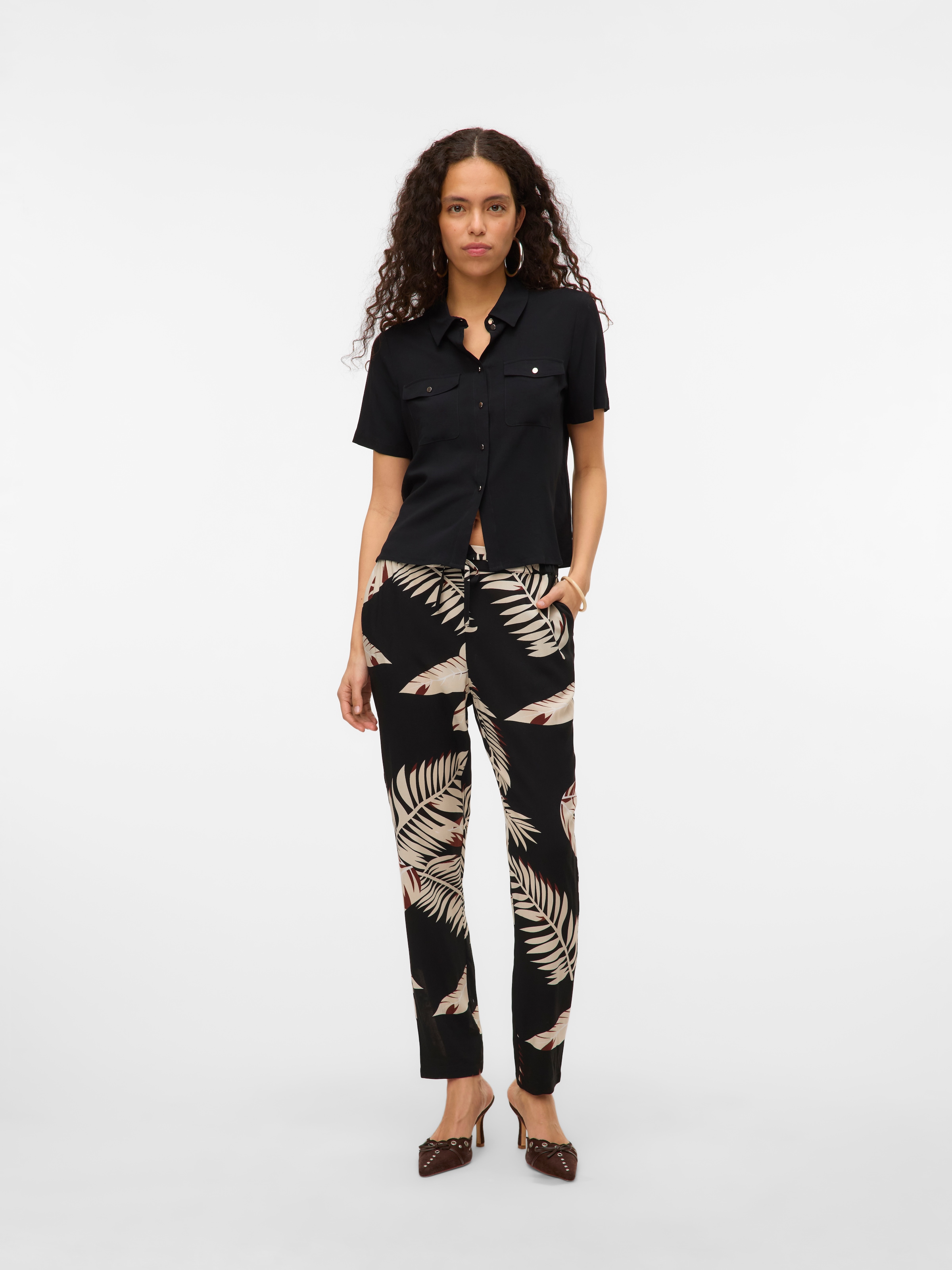 Vero Moda Schlupfhose »VMEASY JOY NW LOOSE PANTS WVN GA«, Sommerhose