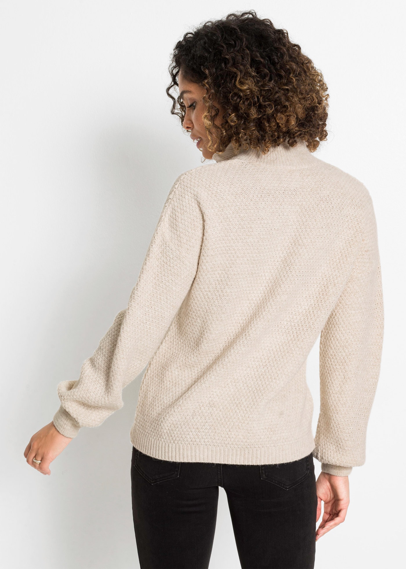 bonprix Troyer Troyer Pullover mit Ajourmuster