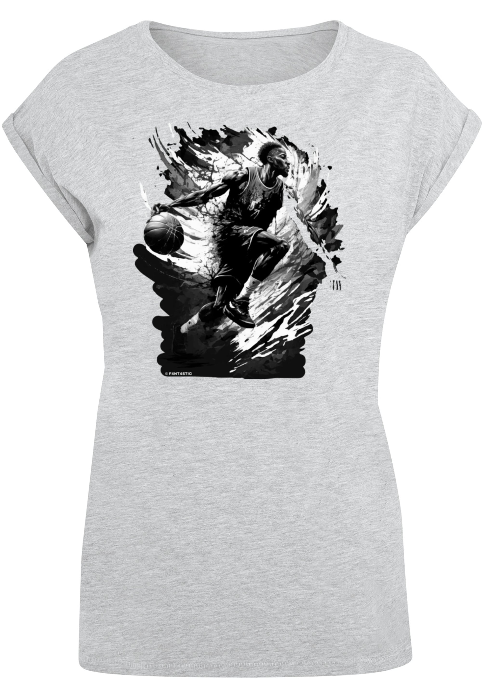 F4NT4STIC T-Shirt »Basketball Splash Sport SHORT SLEEVE«, Print