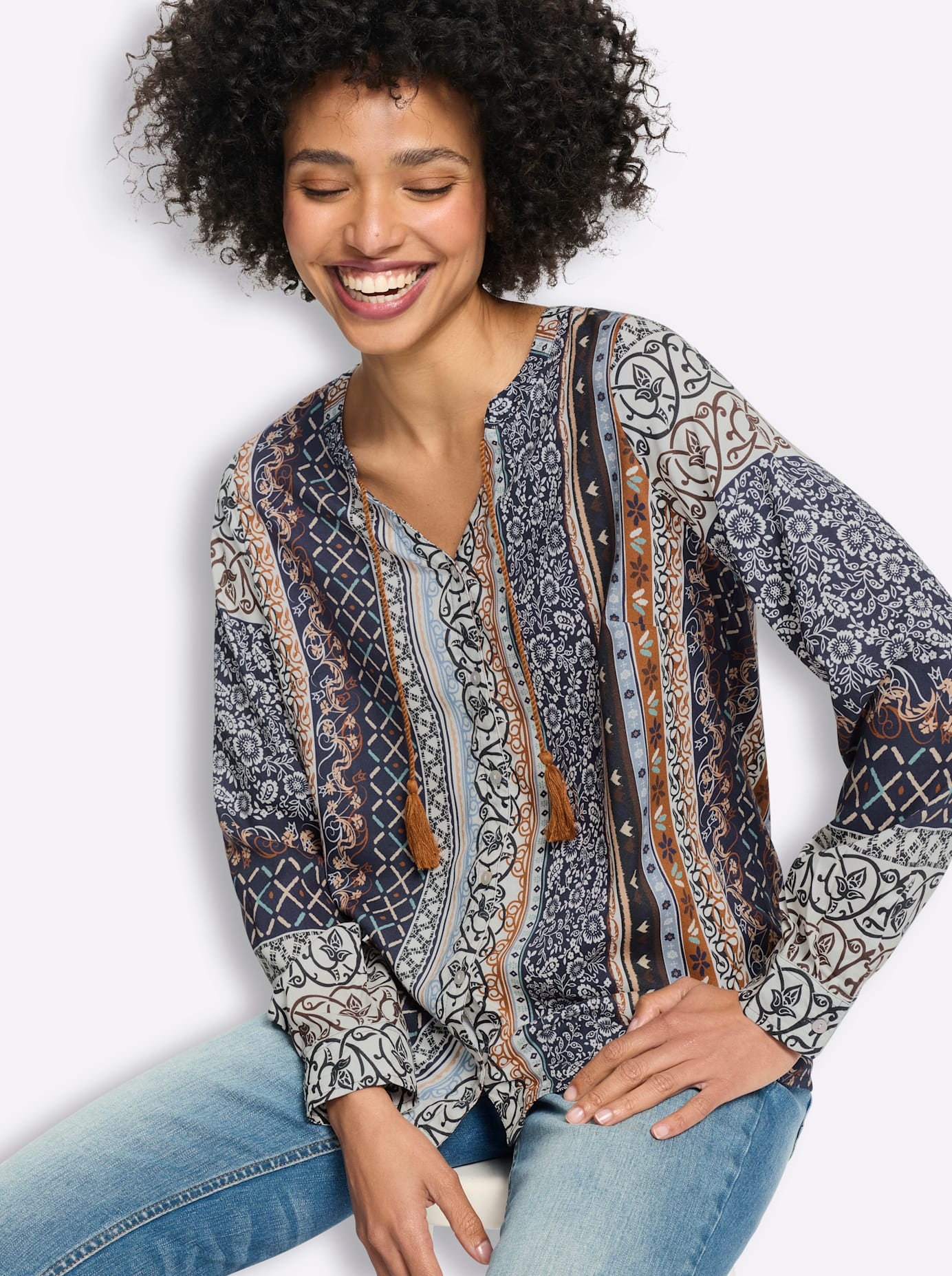 heine Druckbluse