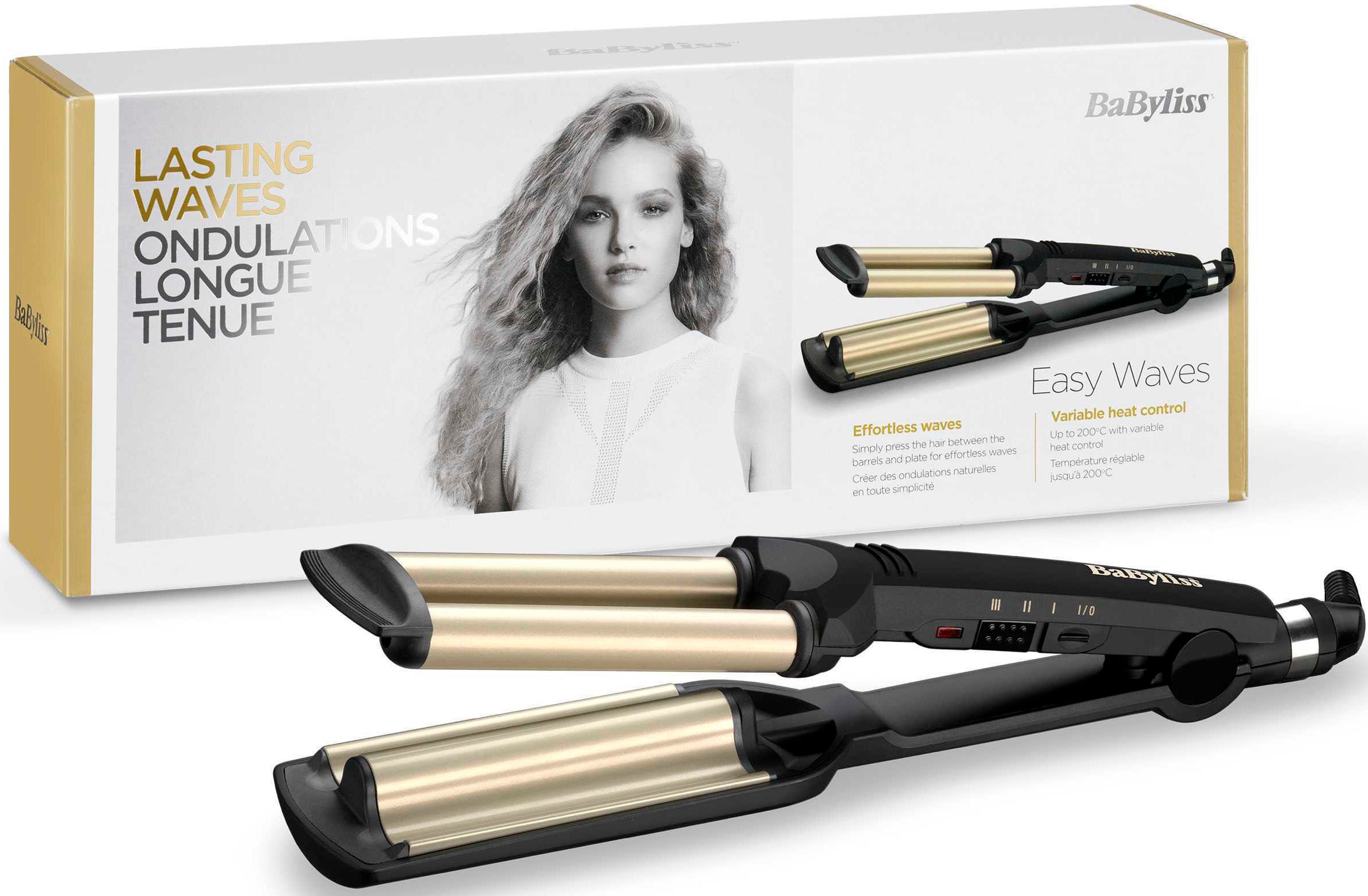 BaByliss Welleneisen »C260E Easy Waves«, Titanium-Keramik-Beschichtung