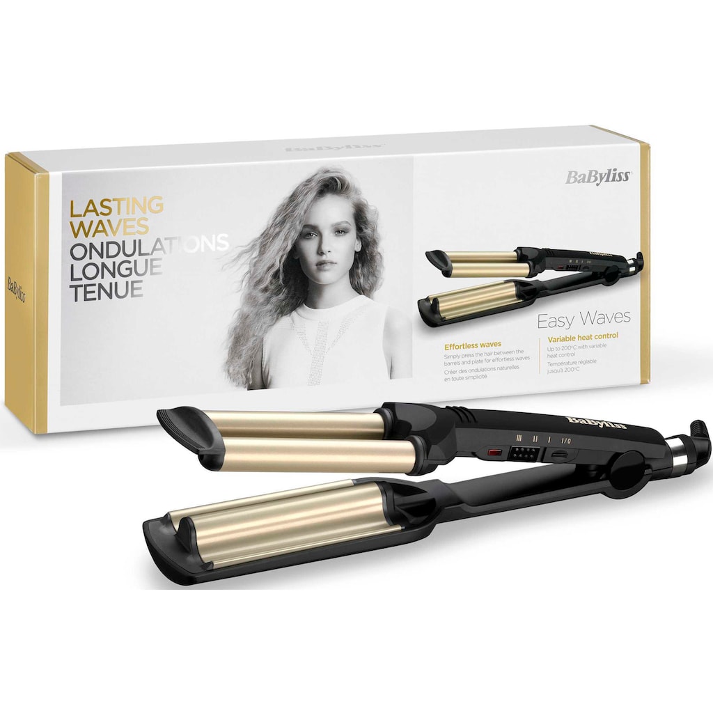 BaByliss Welleneisen »C260E Easy Waves«, Titanium-Keramik-Beschichtung