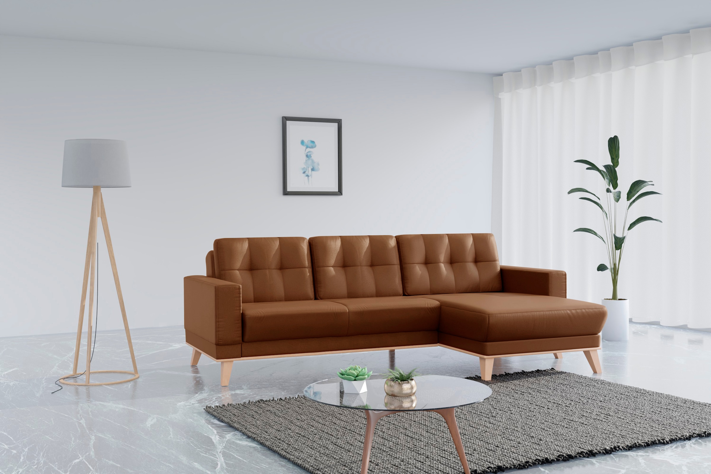 sit&more Ecksofa "Lavida L-Form", wahlweise mit Kippfunktion und Bettkasten günstig online kaufen