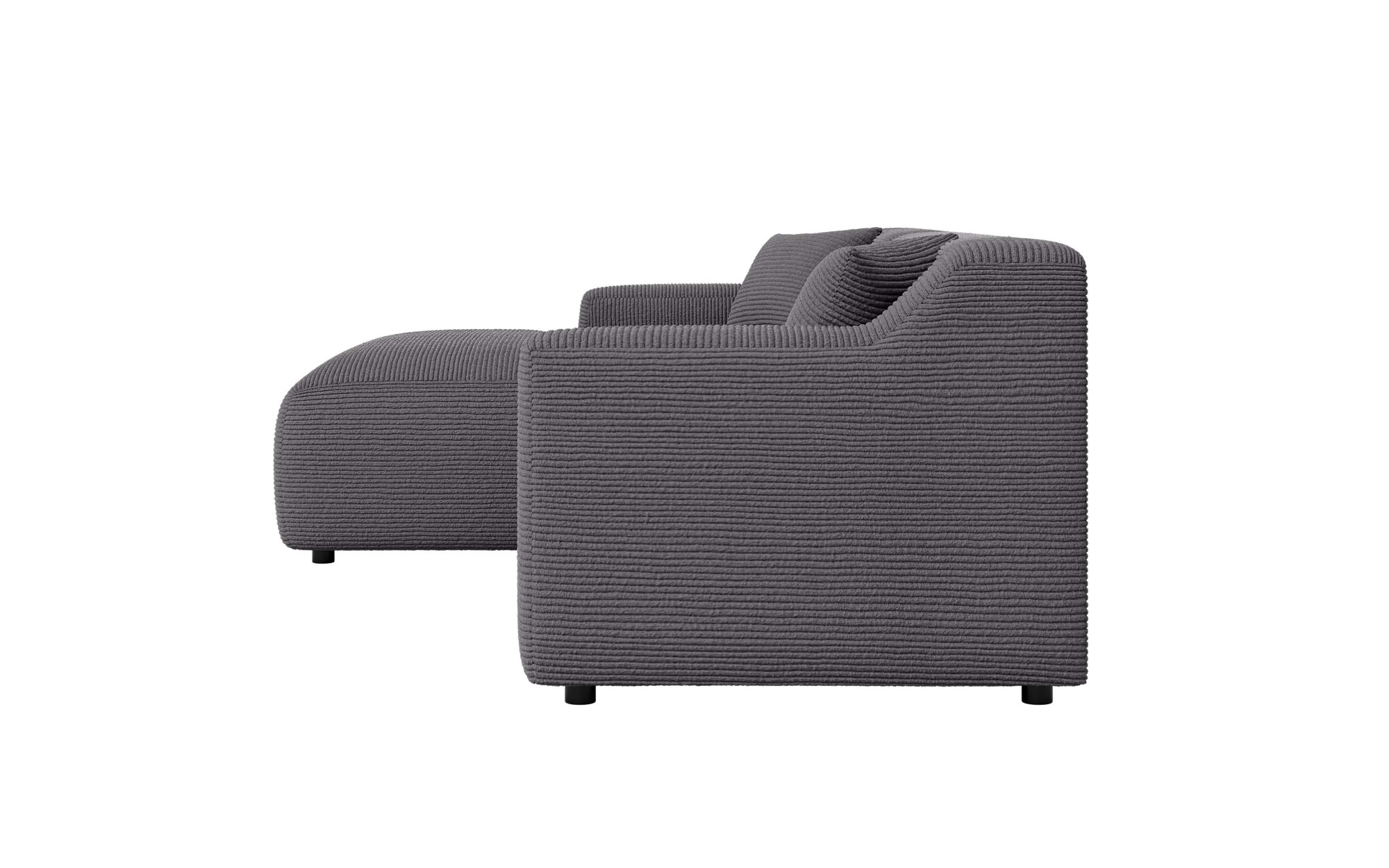 Home affaire Ecksofa »LILLIANA Designsofa, L-Form mit Recamiere rechts/links bestellbar«, L-Form mit Wellenunterfederung, Maße B/T/H: 256/160/76 cm