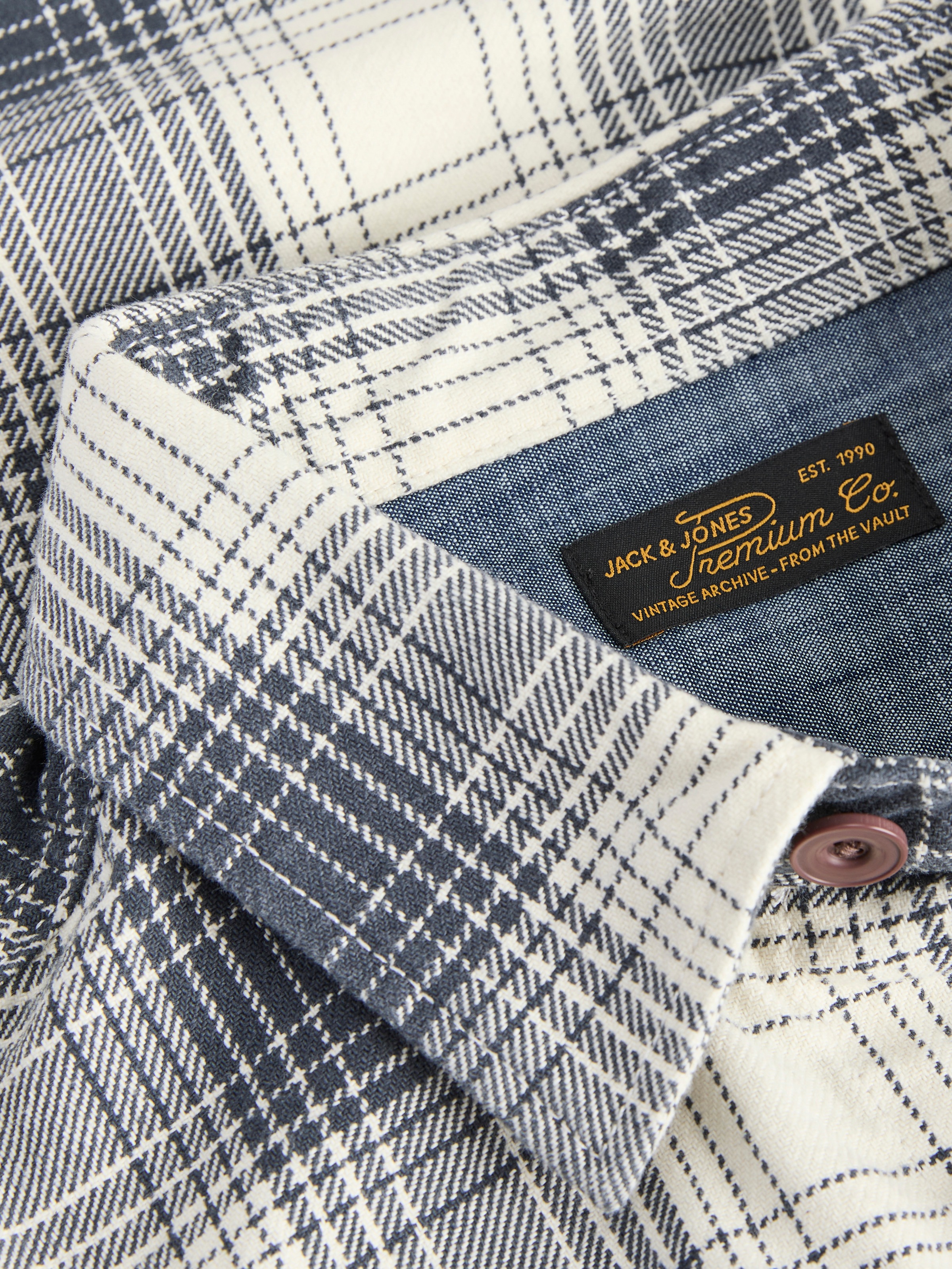 Jack & Jones Langarmhemd »JPRBLUIVY CHECK L/S OVERSHIRT SN« Baumwolle, normal geschnitten