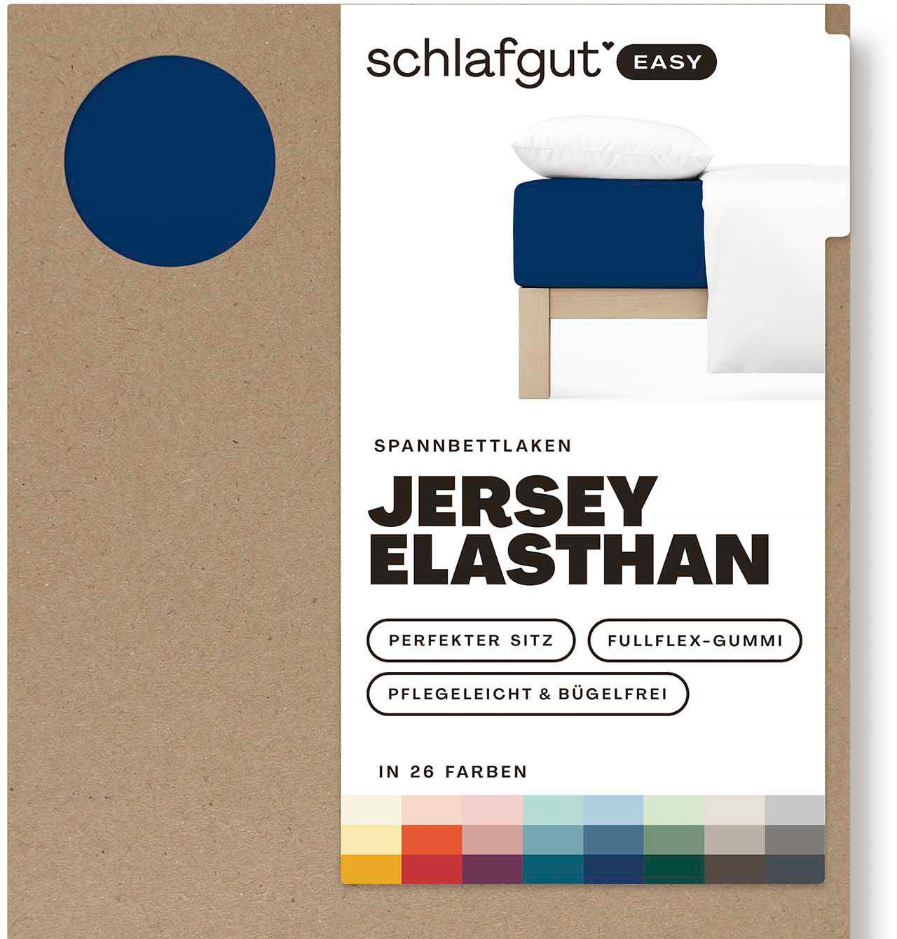 Schlafgut Spannbettlaken "EASY Jersey Elasthan", MADE IN GREEN by OEKO-TEX