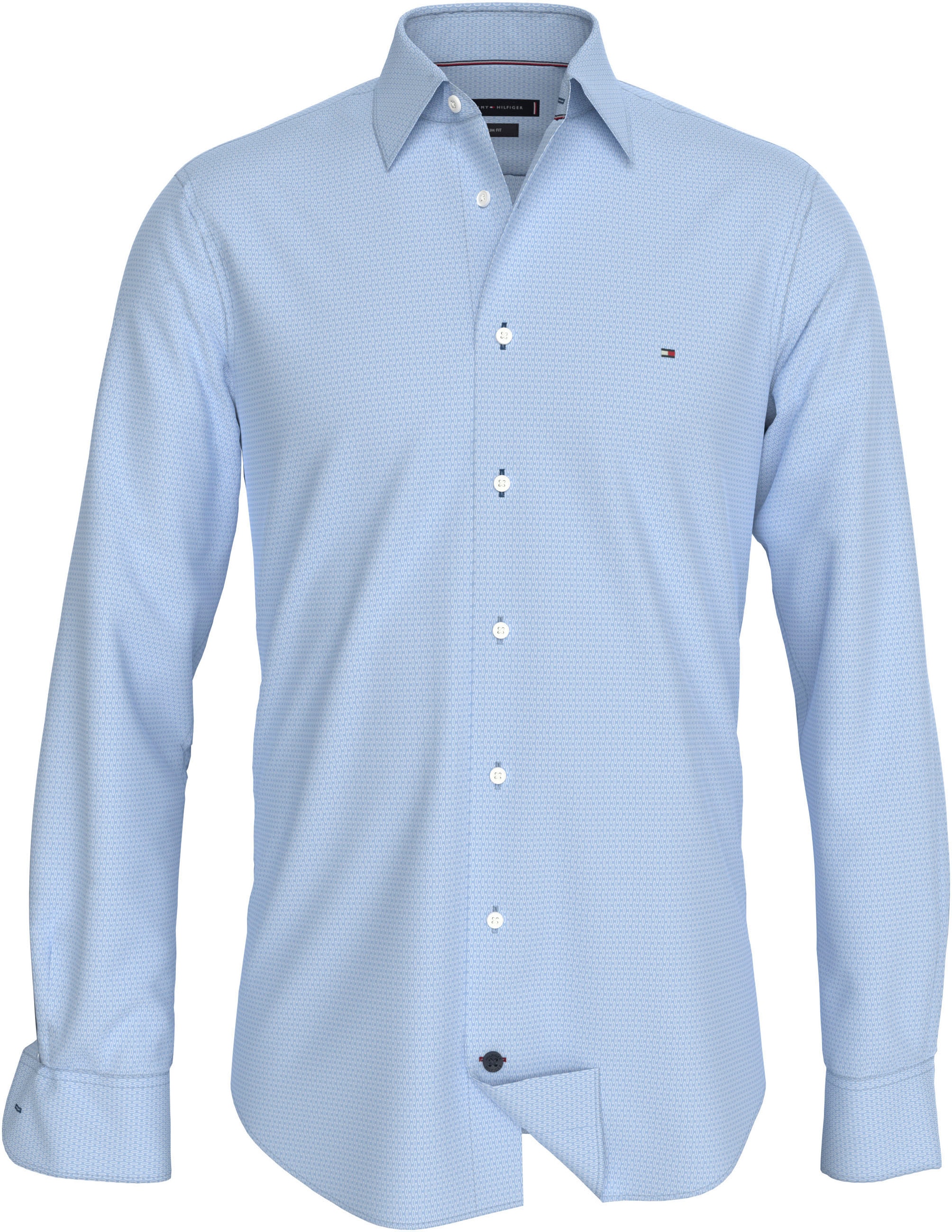 Tommy Hilfiger Businesshemd »CL STRETCH GEO PRINT Slim Fit SHIRT« mit Minimal-Print