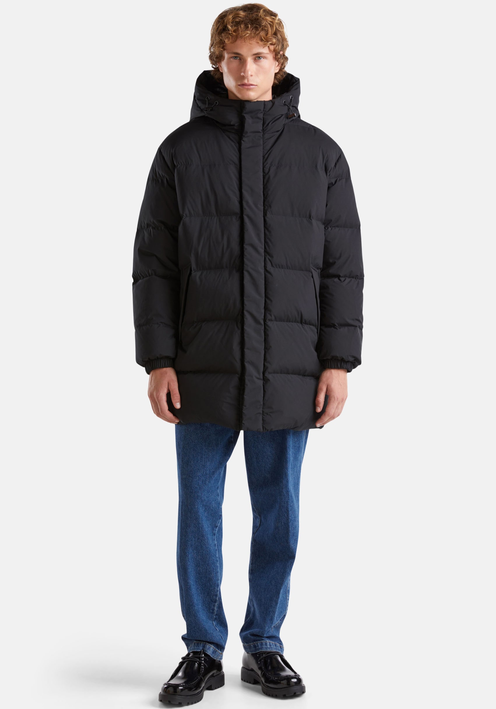 United Colors of Benetton Steppjacke mitKapuze mit verstellbarer Kapuze günstig online kaufen