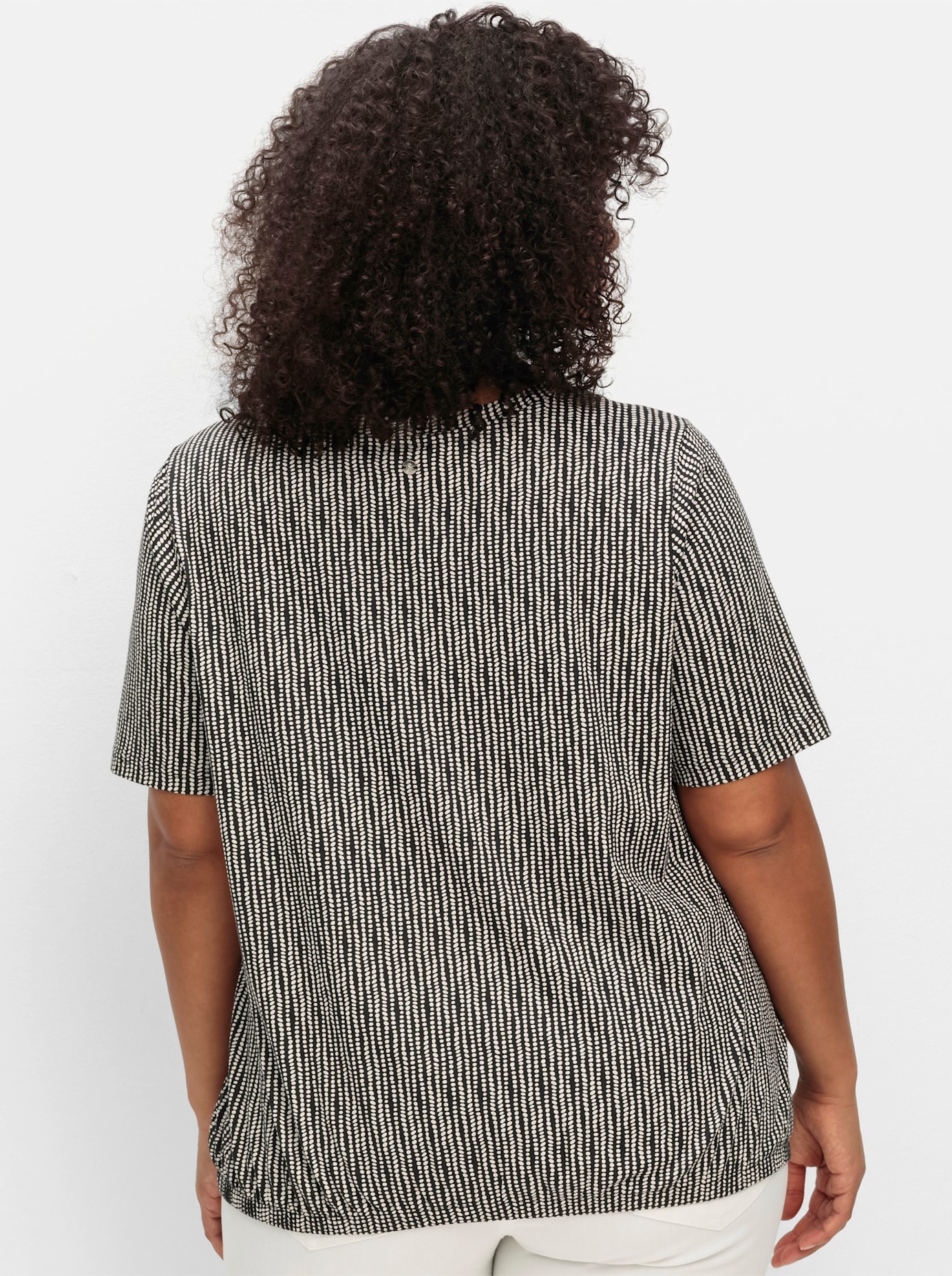 Sheego Kurzarmshirt »Rundhalsshirt«, (1 tlg.)