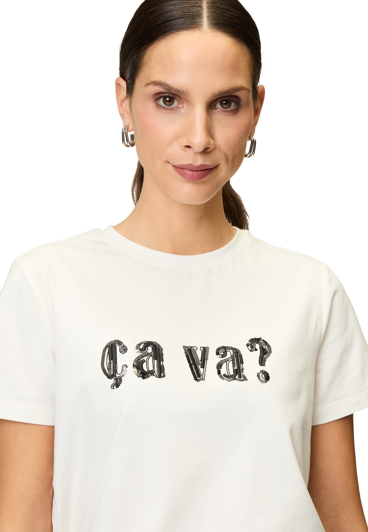 Zero Kurzarmshirt »zero Shirt mit Aufdruck«, (1 tlg.), Plain/ohne Details