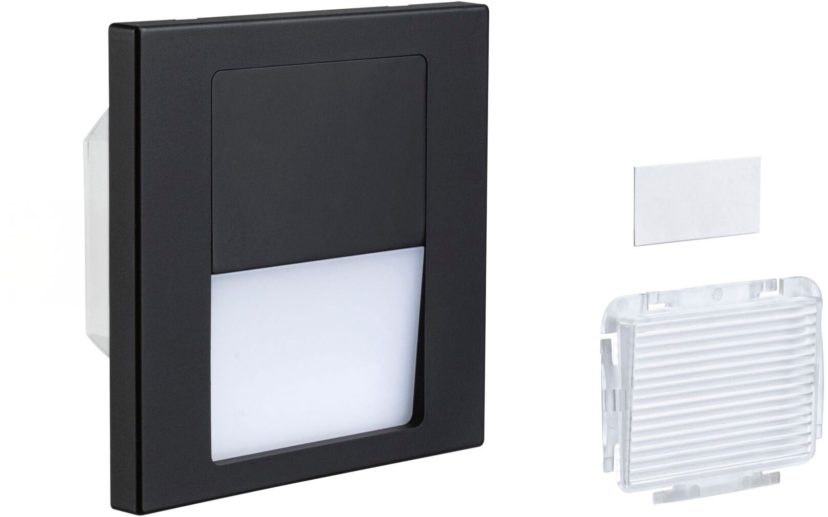 Paulmann LED Einbauleuchte »LED Wandeinbauleuchte Tsaro eckig 80x36mm«, 1 flammig