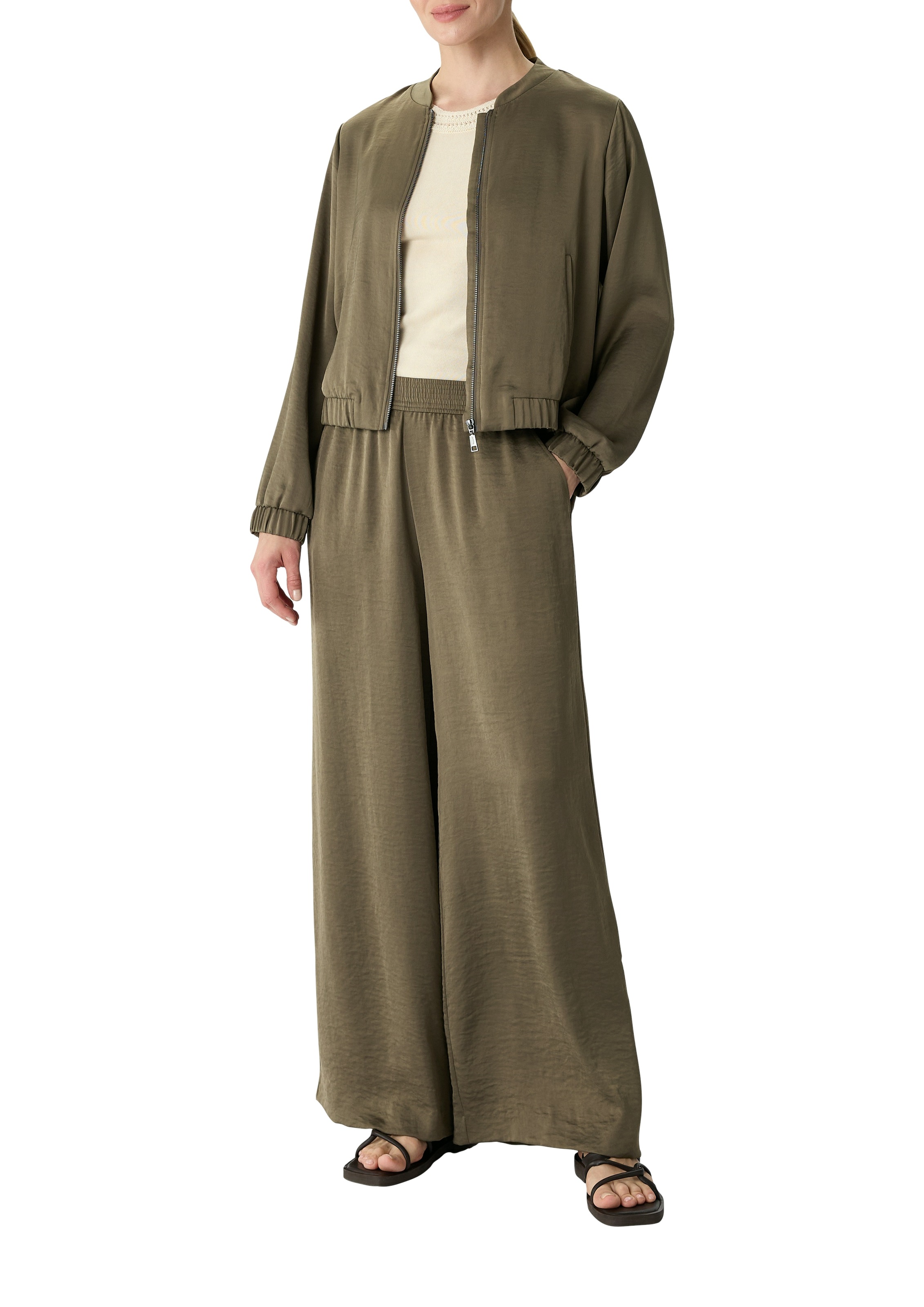 Comma Stoffhose, Sommerhose mit elastischem Bund günstig online kaufen