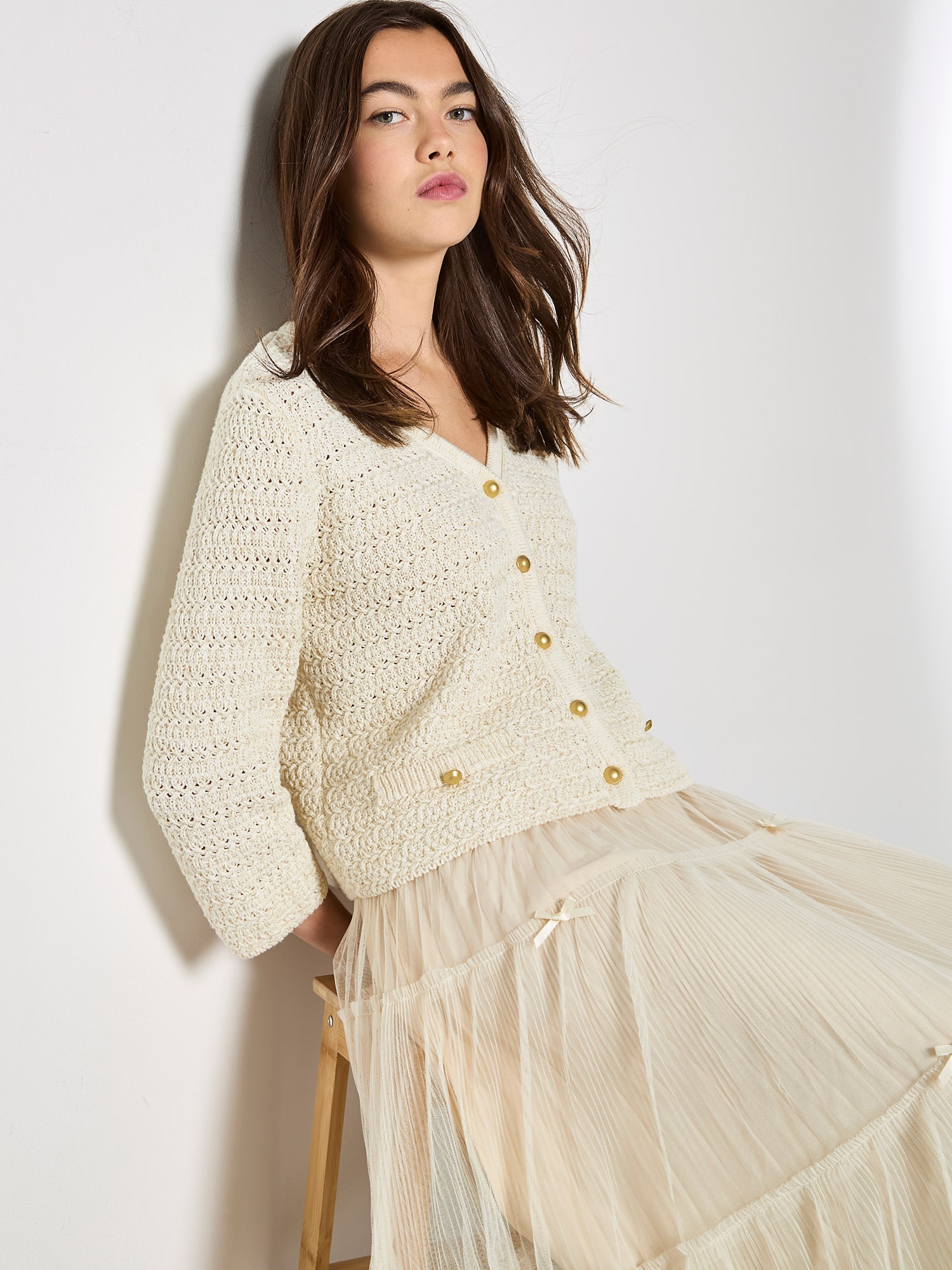 Apricot Cardigan »Strickjacke« mit dekorativen Knöpfen
