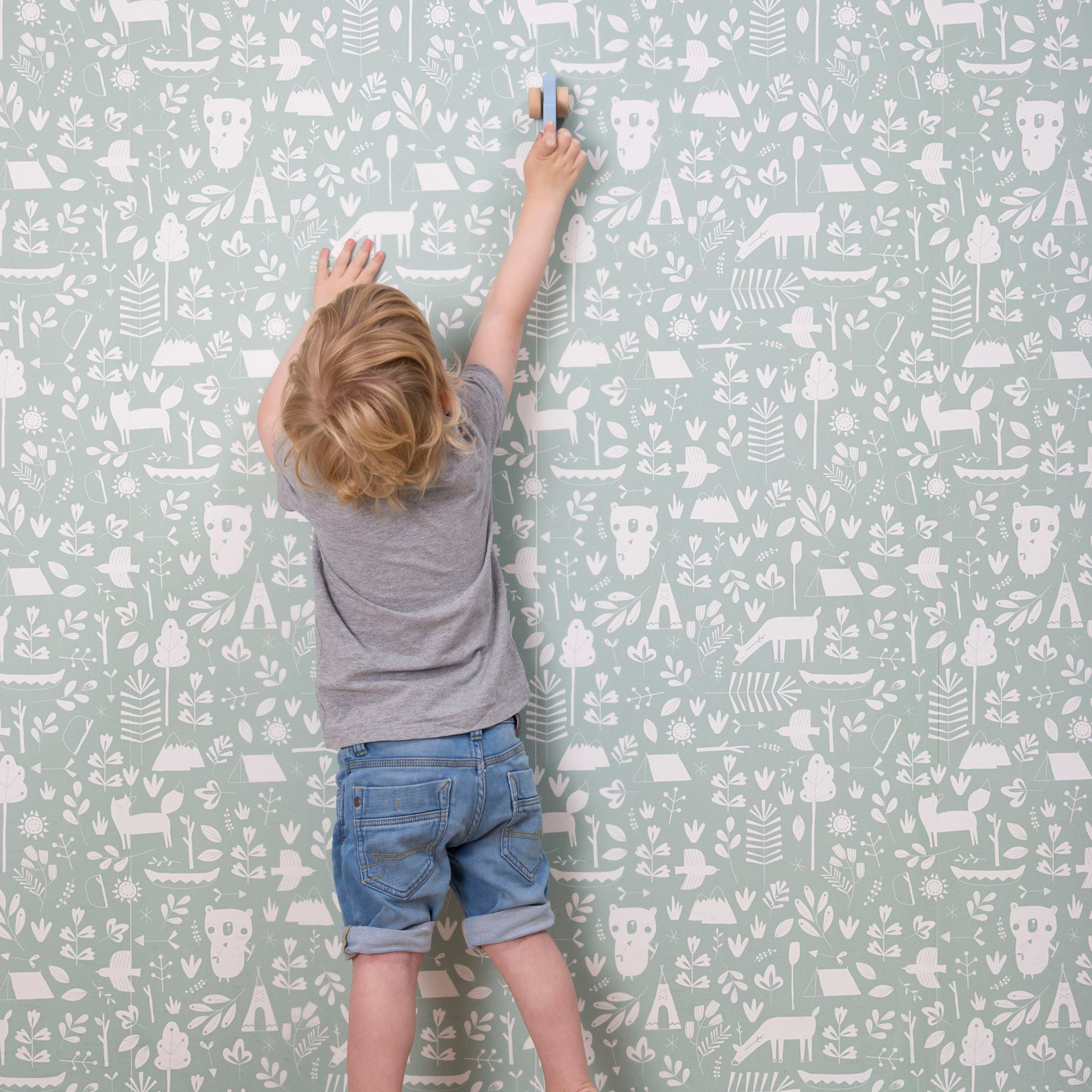 LITTLE DUTCH Vliestapete »Adventure«, Mint - 10mx53cm