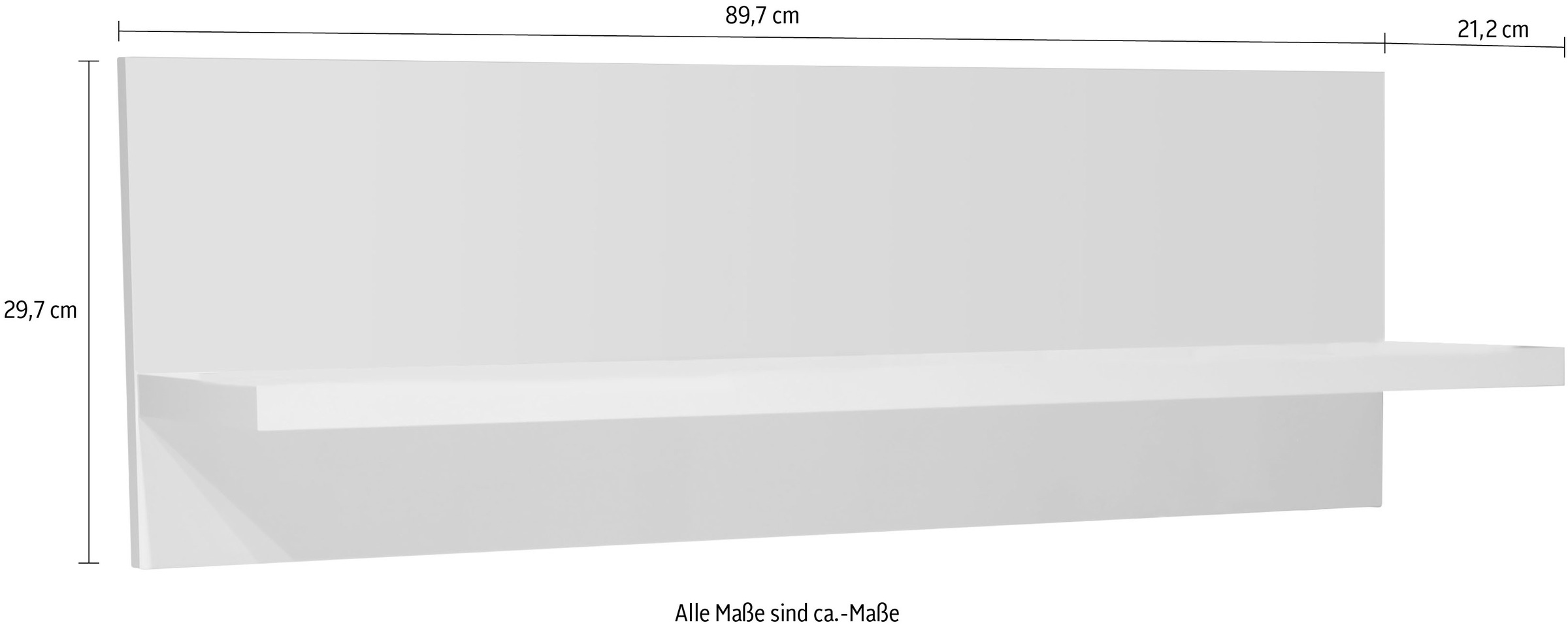 Places of Style Wandboard »Piano«, hochwertig UV lackiert