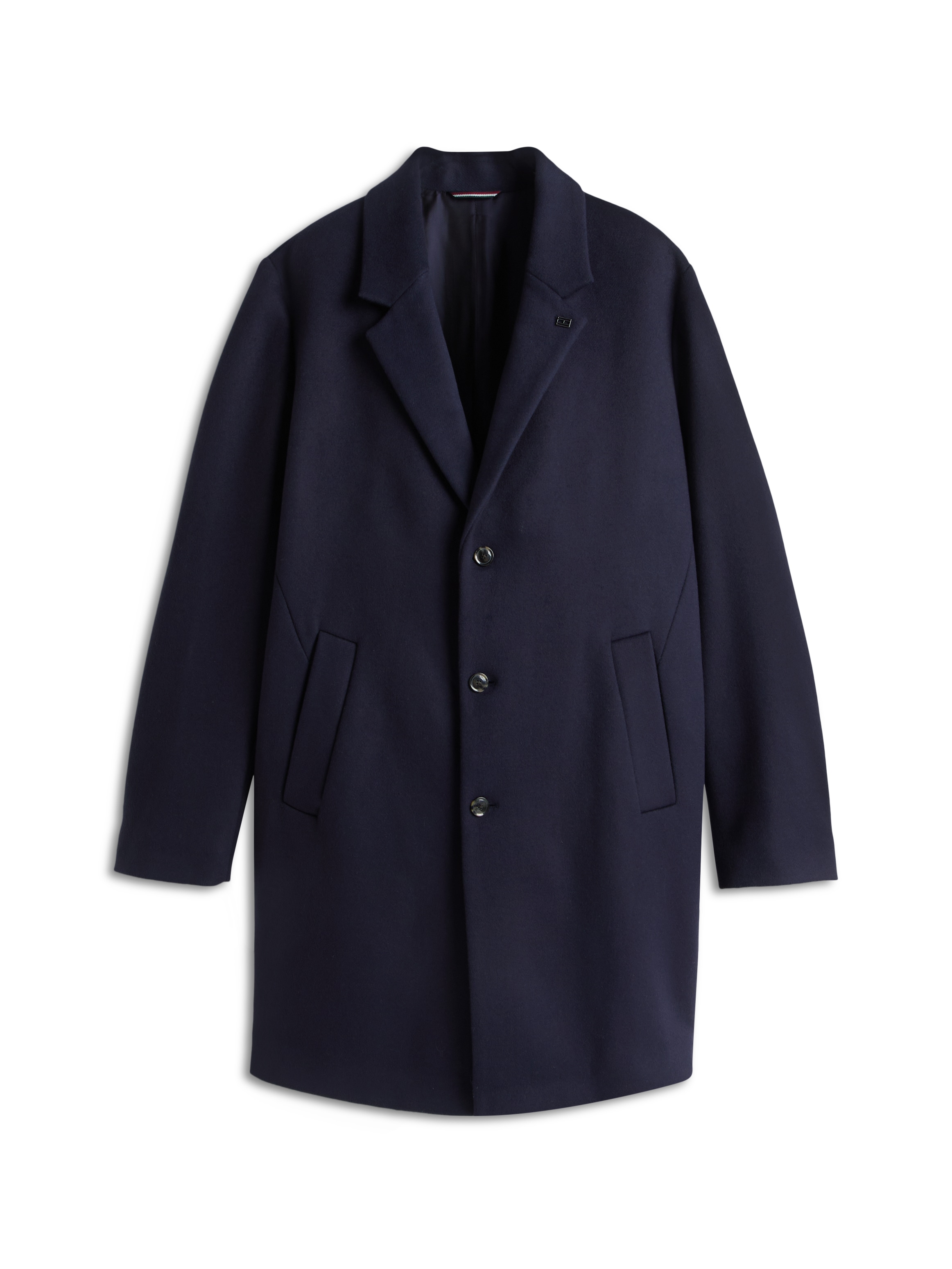Tommy Hilfiger Big & Tall Wollmantel »BT-DC WOOL MIX«, Große Größen, Reverskragen
