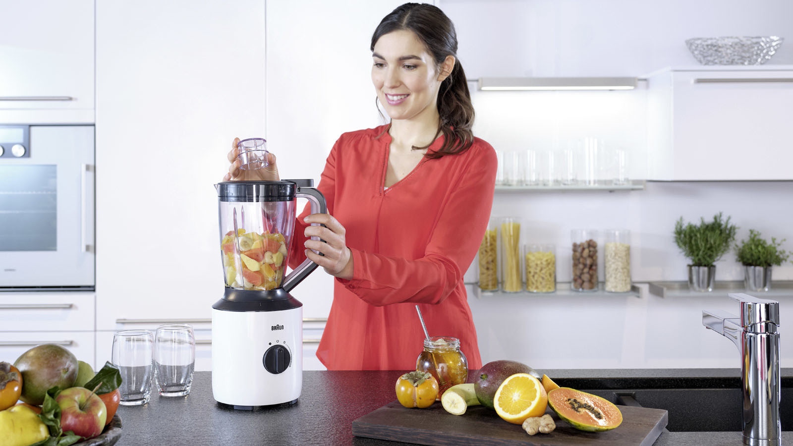 Braun Standmixer »PowerBlend 3 JB 3150 WH«, 800 W