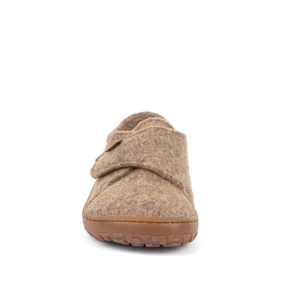 froddo® Hausschuh »BAREFOOT WOOLY«, Klettschuh, Kindergartenschuh mit Wollfutter