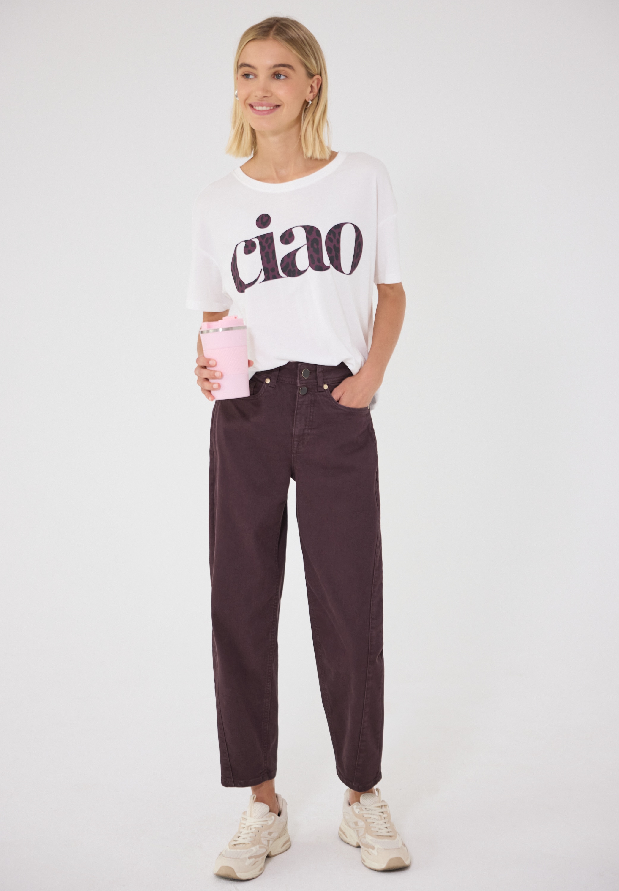 STREET ONE STUDIO Loose-fit-Jeans High Waist