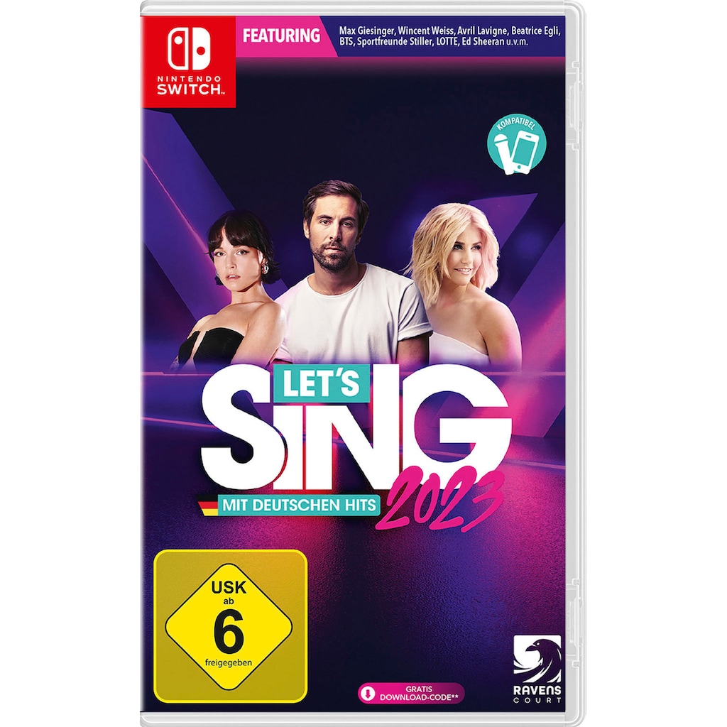 Koch Media Spielesoftware »Let's Sing 2023 German Version«, Nintendo Switch