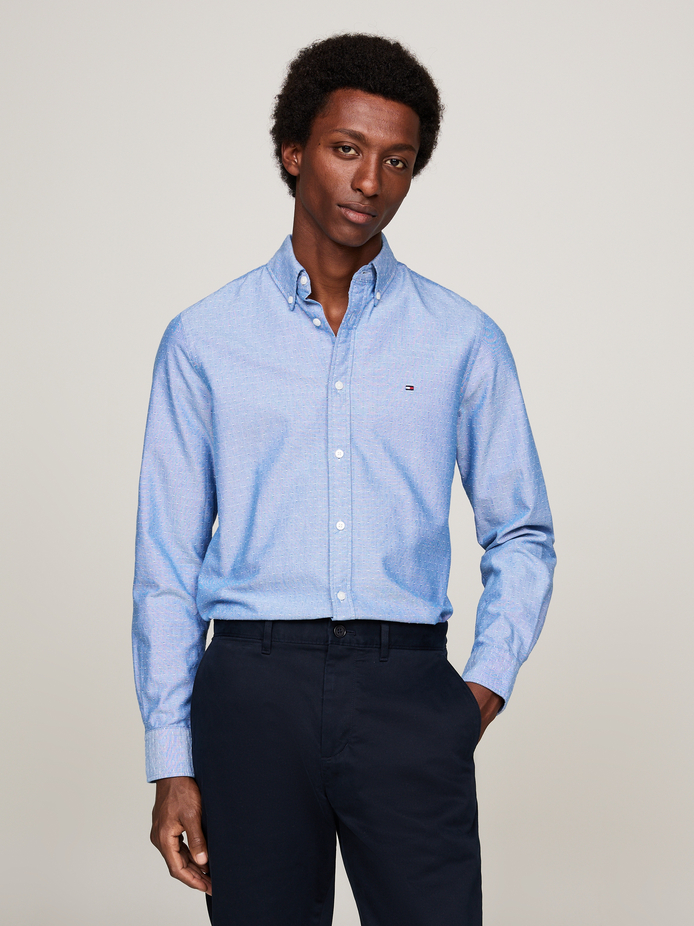 Tommy Hilfiger Langarmhemd "OXFORD DOBBY SF SHIRT" günstig online kaufen