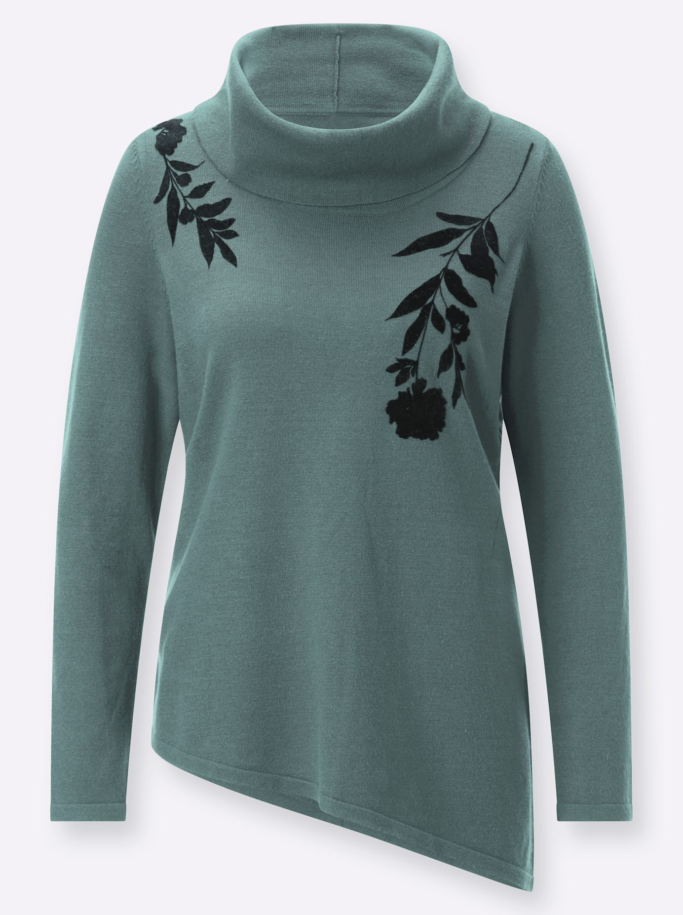 Rollkragenpullover LADY "Pullover", Damen, Gr. 38, grün (jade), 50% Viskose, 28% Polyester, 22% Polyamid, unifarben, Pullover Rollkragenpullover 2