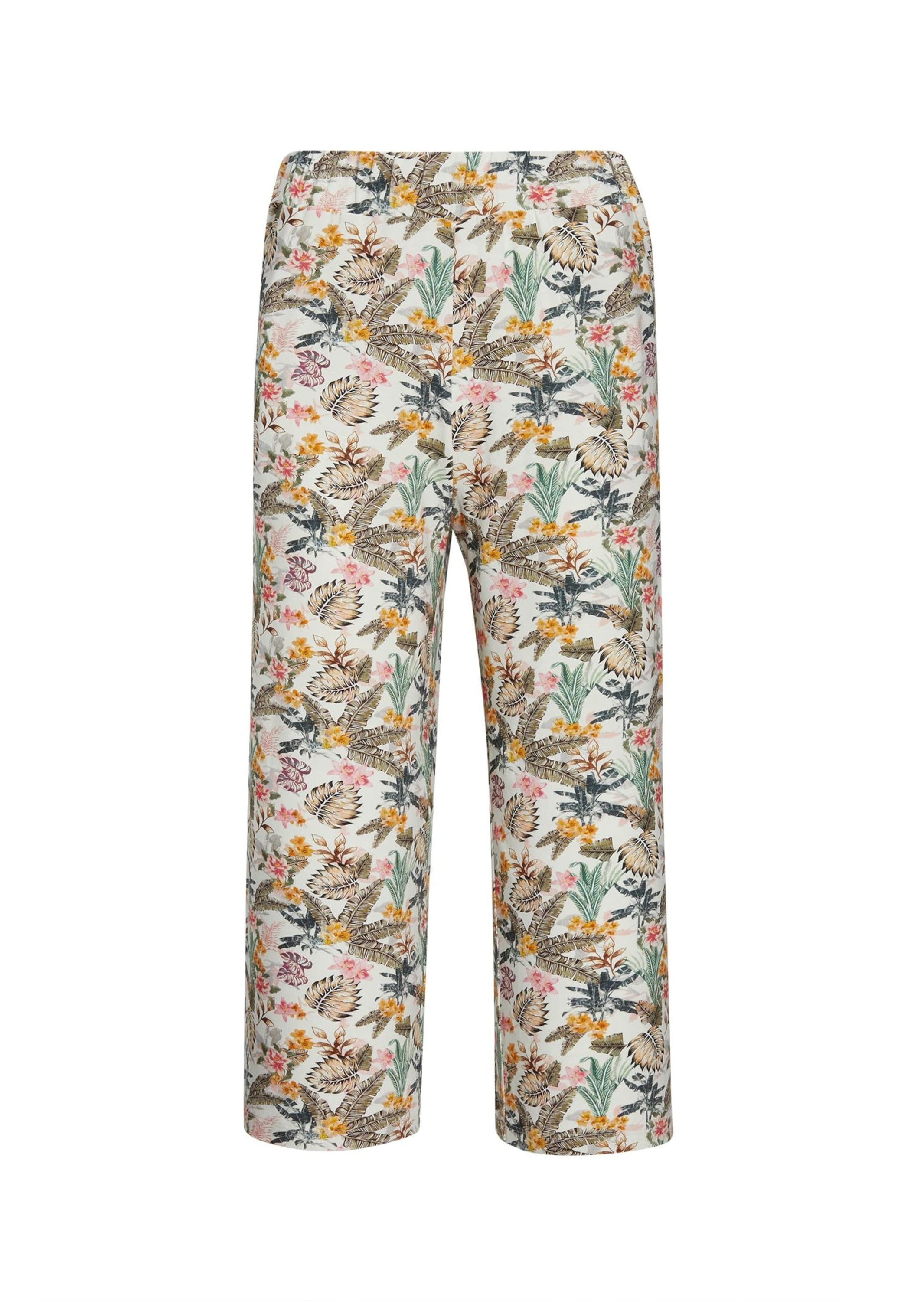 GOLDNER Chinos "Attraktive Druckhose Louisa mit weichem Fall" Ohne