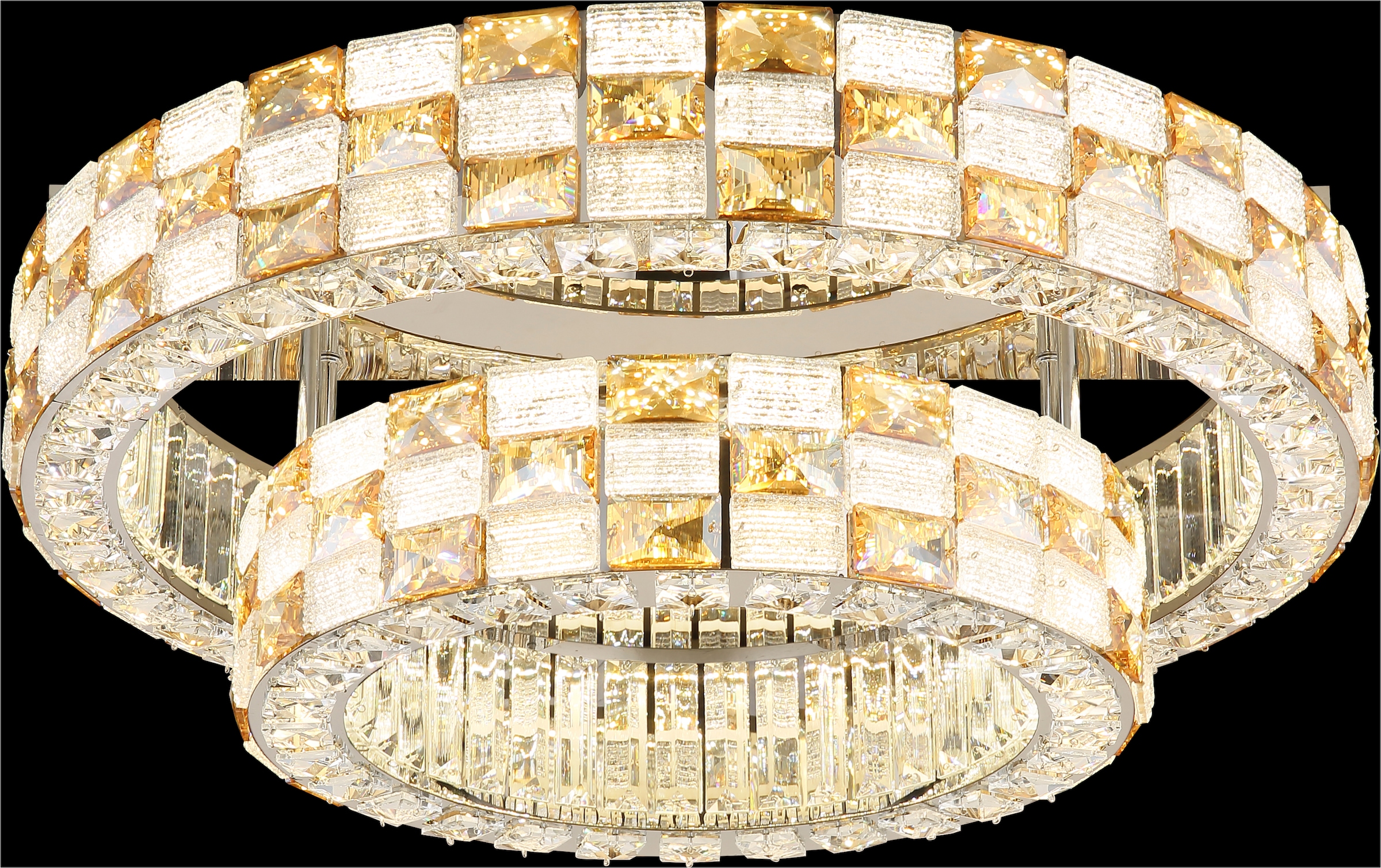 GLOBO LIGHTING Deckenleuchte »LIDIA« LED-Modul 1 Stk. Kristall-Deckenleuchte, dimmbar, smart, elegant & edel