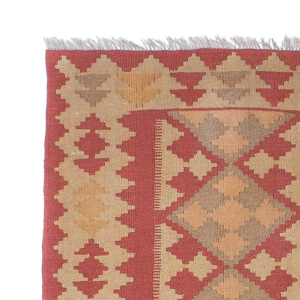 Wohnen Teppiche morgenland Wollteppich »Kelim Fars Durchgemustert 246 x 165 cm«, rechteckig, 0,4 mm Höhe, Wendeteppich mehrfarbi