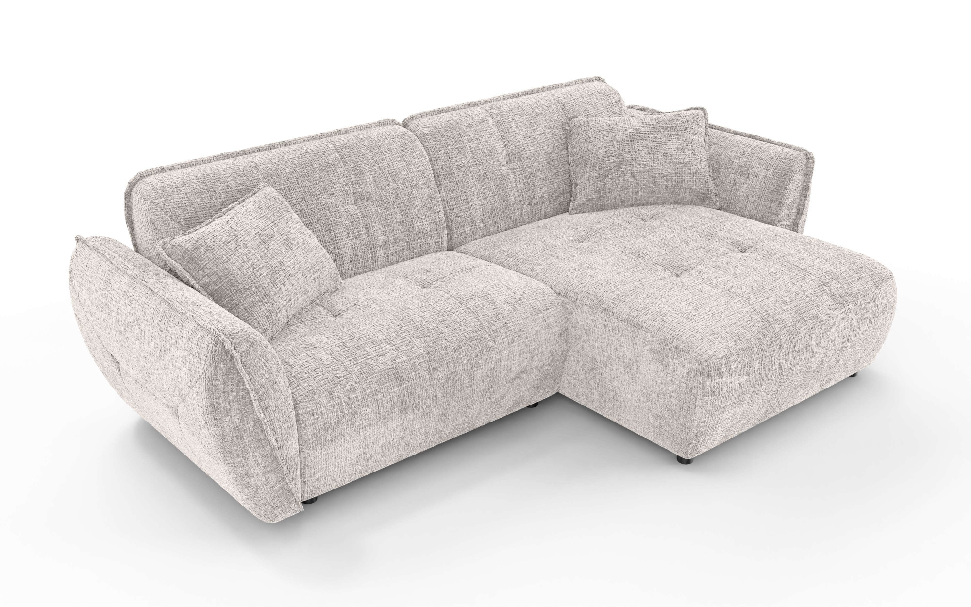 Home affaire Ecksofa "MIRELDA L-Form mit Steppungen, Recamiere rechts/links günstig online kaufen