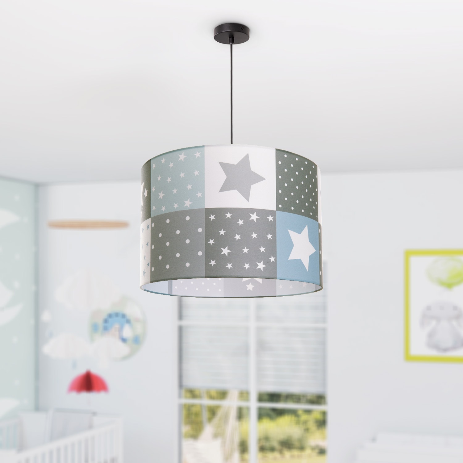 Kinderzimmer LED »Cosmo Sternen Paco | Motiv BAUR Pendelleuchte flammig-flammig, Kinderlampe 1 Lampe E27 345«, Home Deckenlampe