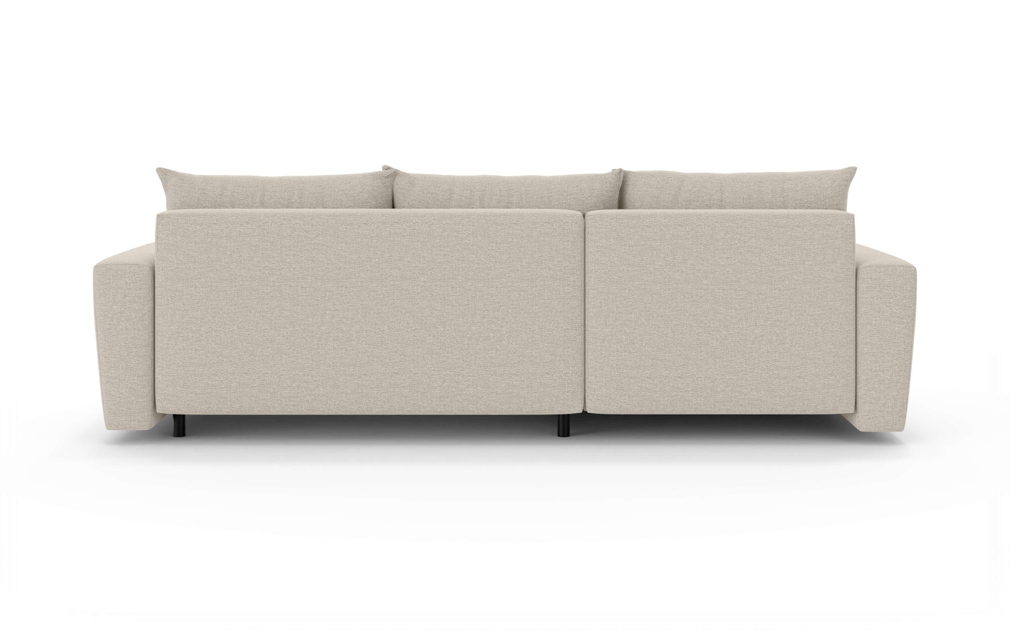 INOSIGN Ecksofa »MAGHERA universell Schlafsofa mit Bettkasten, Maße B/T/H: 255/142/84cm«, L-Form mit Recamiere rechts oder links montierbar, hoher Sitzkomfort